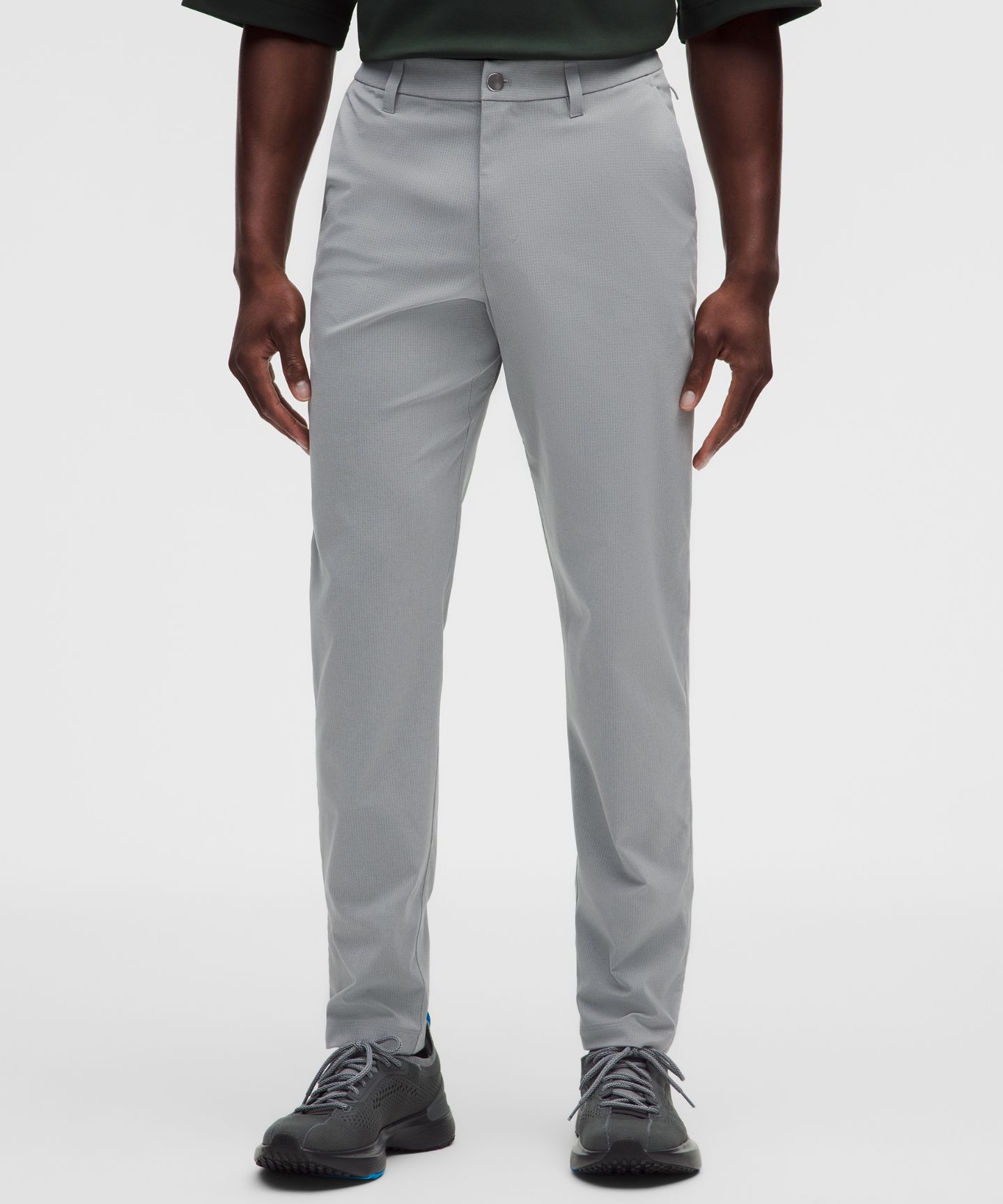 Мужские брюки Lululemon ABC Slim-Fit Trouser 34L *WovenAir, цвет: Серый, вариант 1 — фото 2