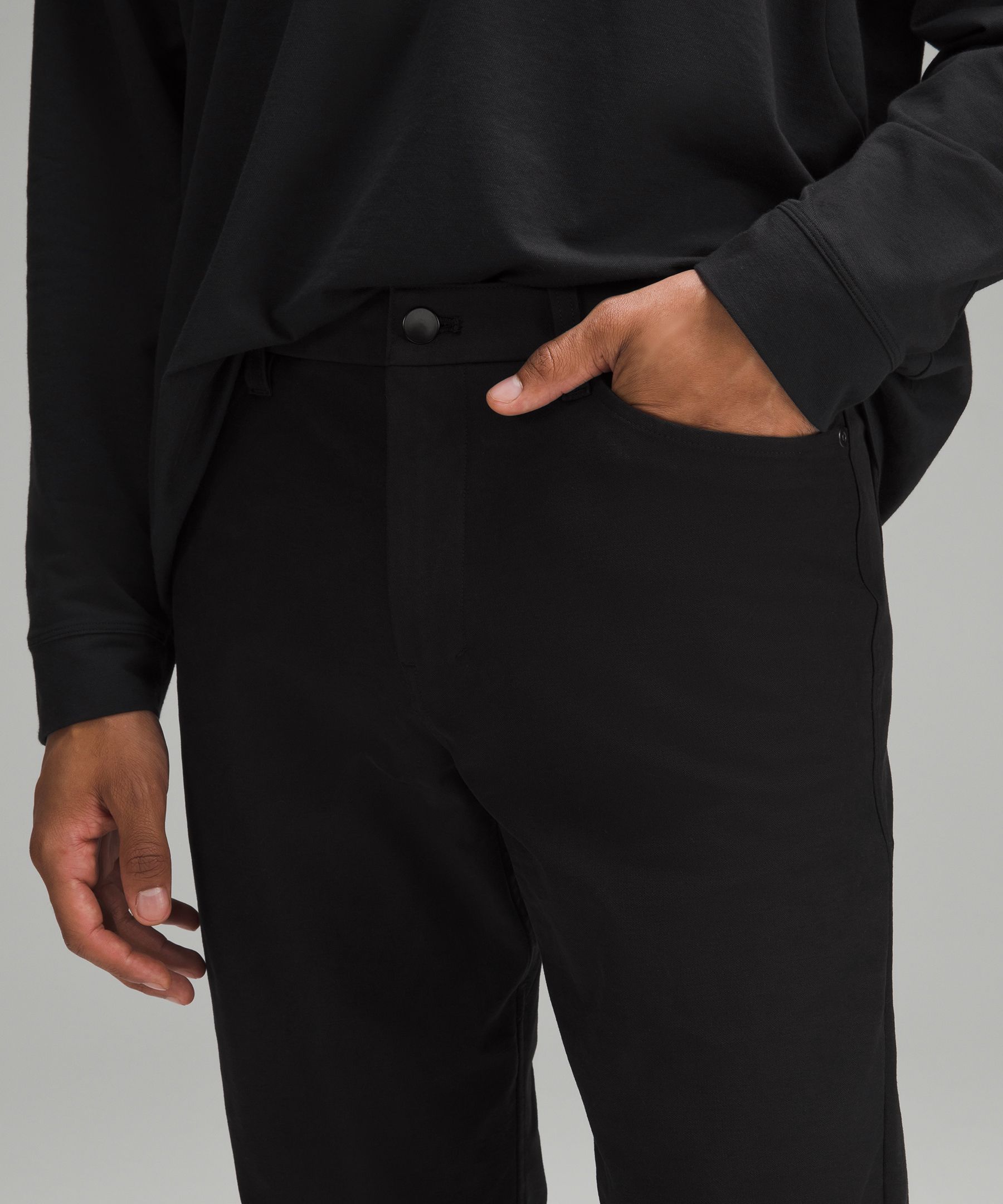 Lululemon ABC Slim fit 5 pocket pants black size 31 - Depop