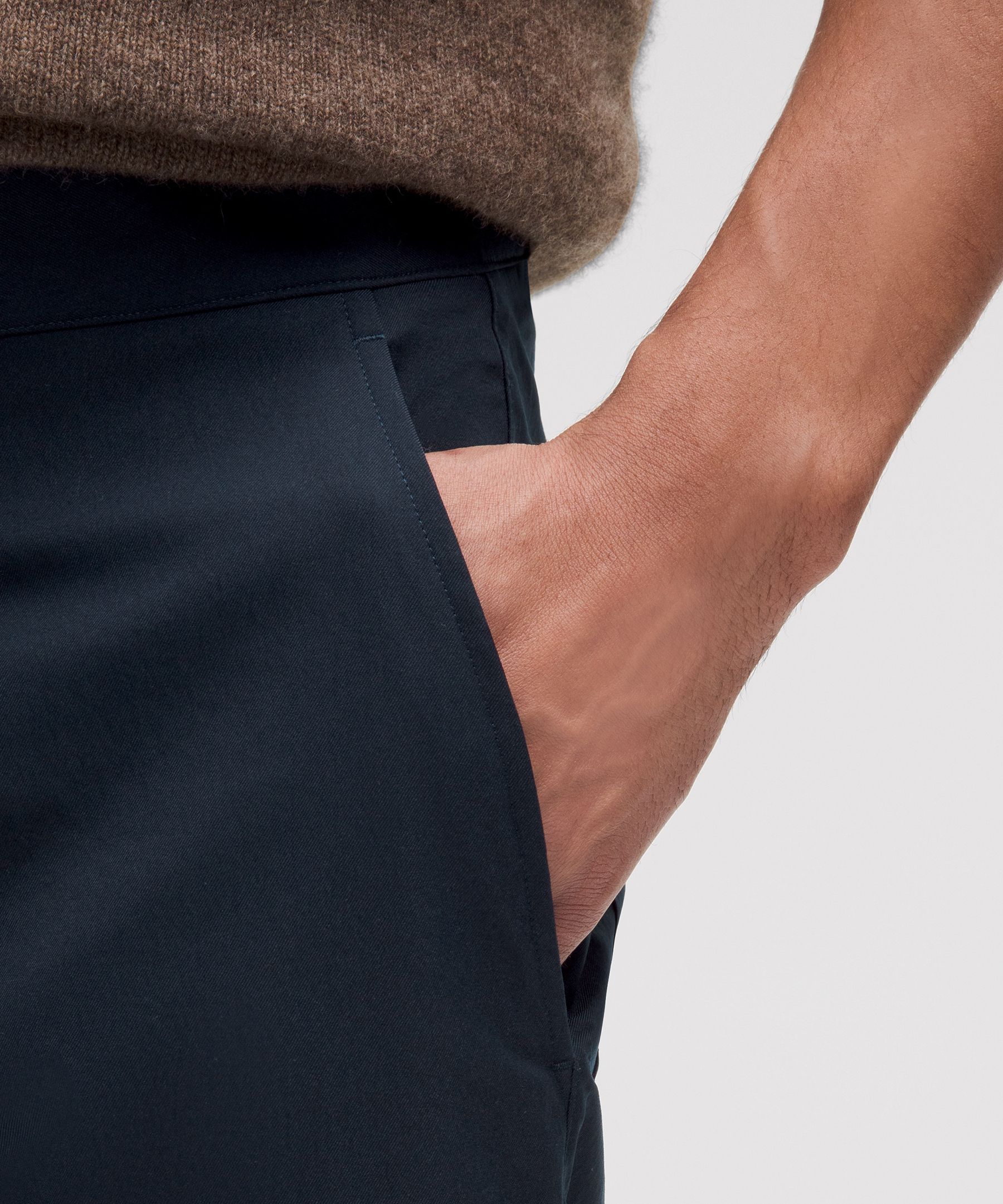 Shop Lululemon Relaxed-tapered Smooth Twill Trousers