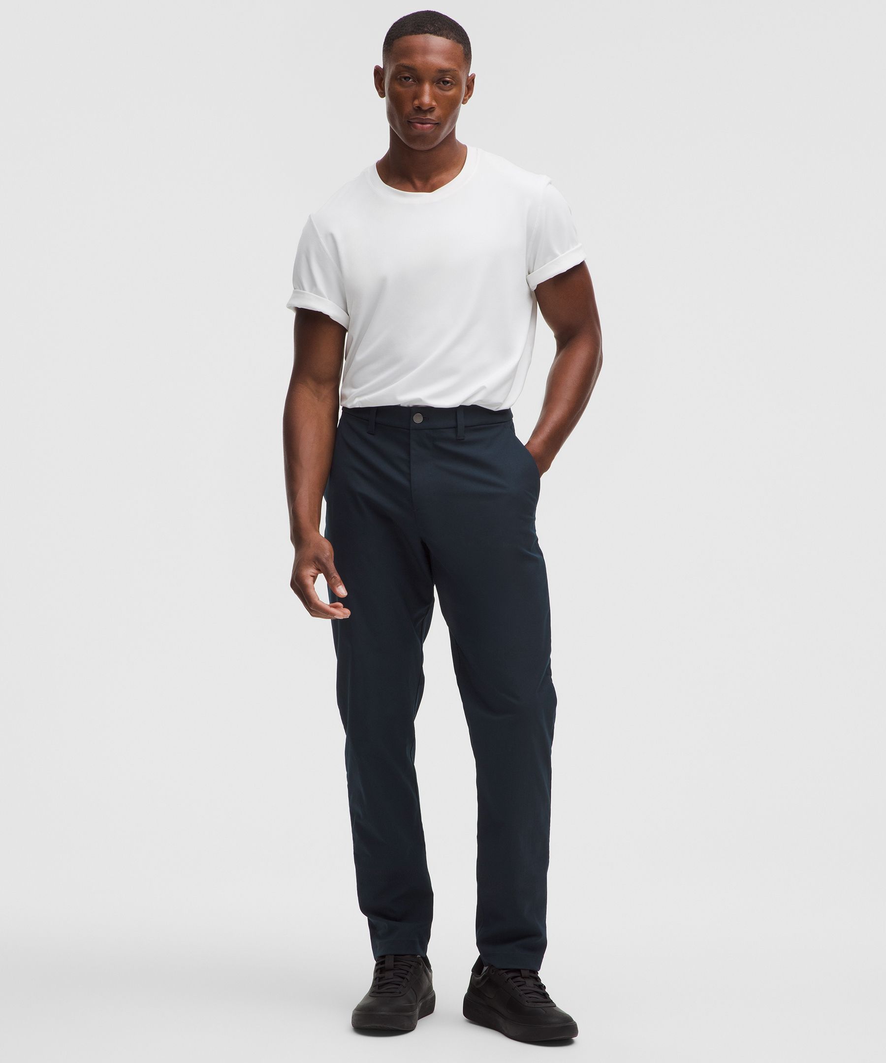 Shop Lululemon Abc Classic-fit Trousers 32"l Smooth Twill