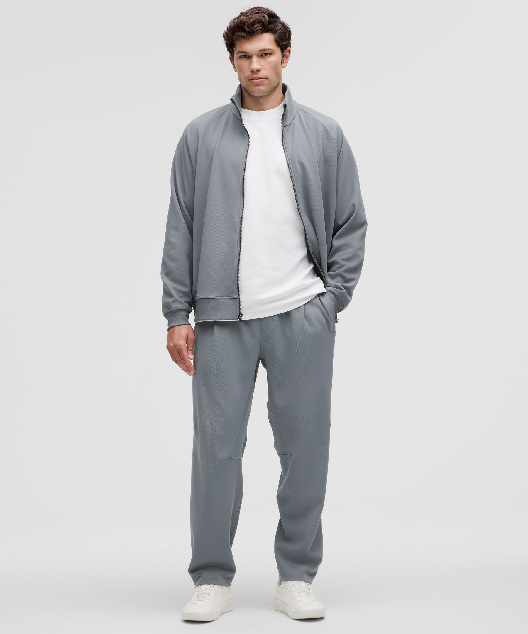 Relaxed-Fit Smooth Twill Track Pant