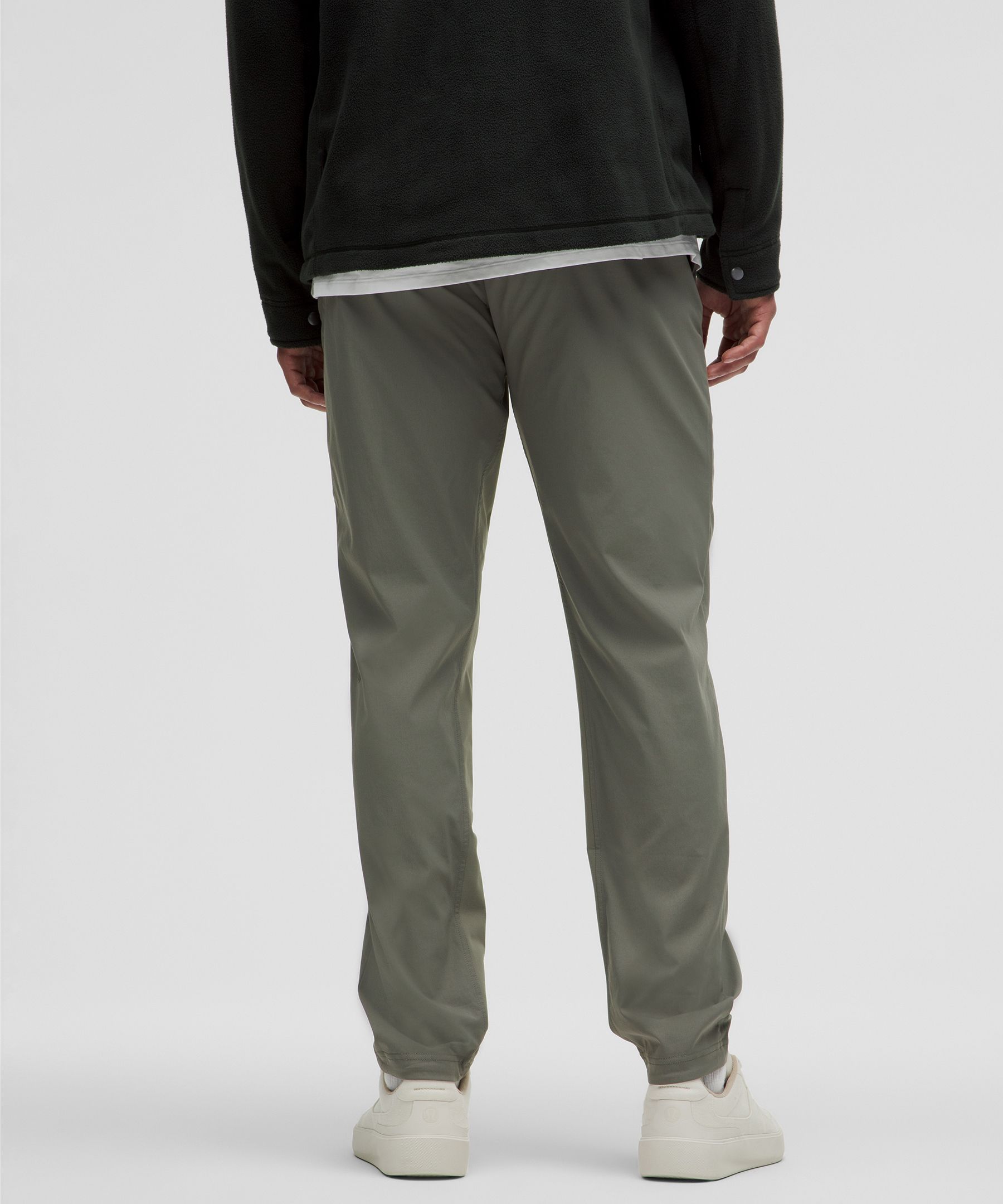 Regular fit stretch cotton twill pants