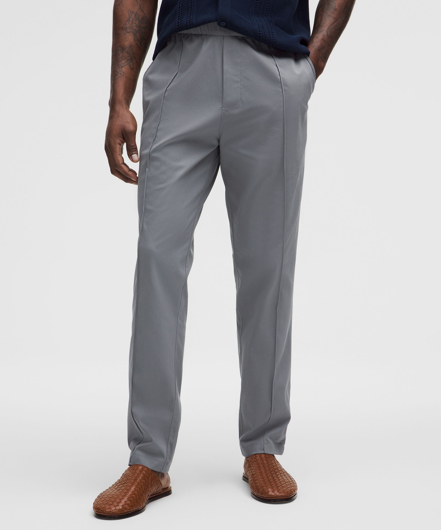 Cotton Twill Pintuck Pull-On Pant Regular