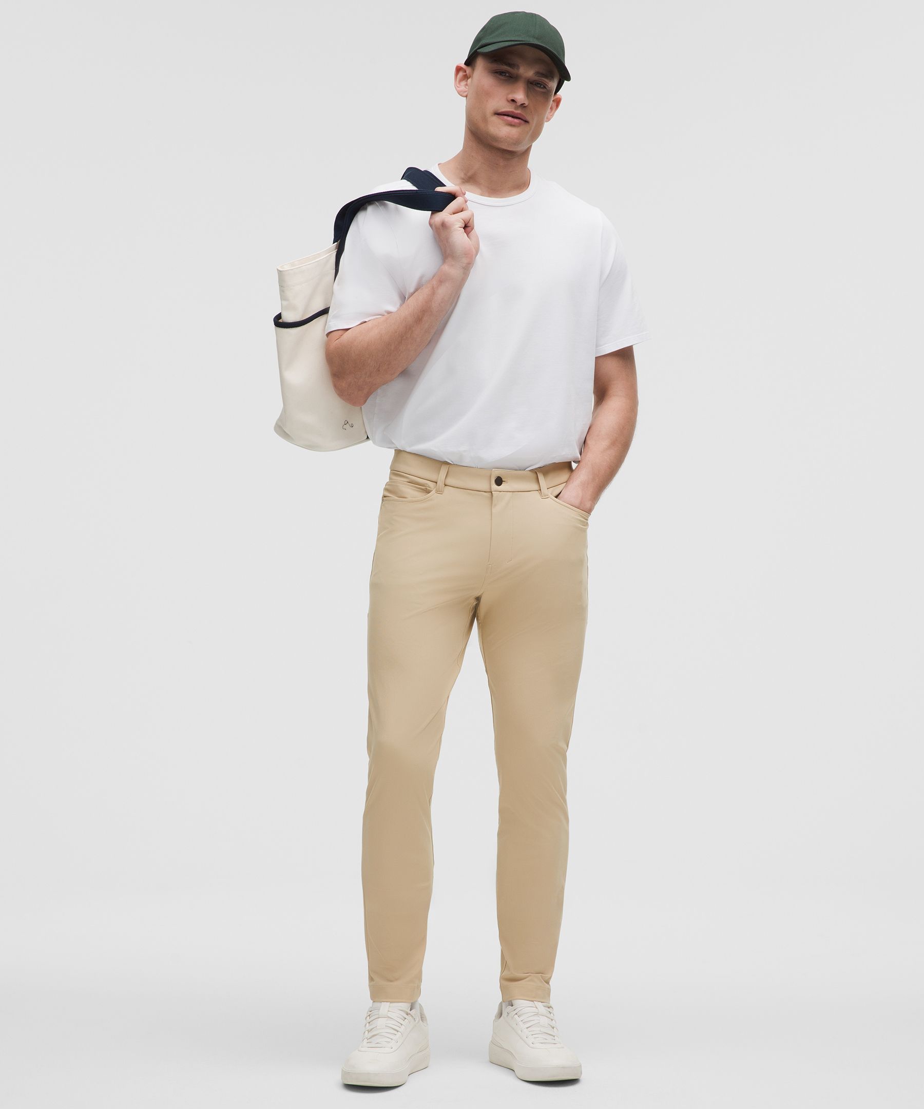 Lululemon Abc Skinny-fit 5 Pocket Pants 30l Warpstreme