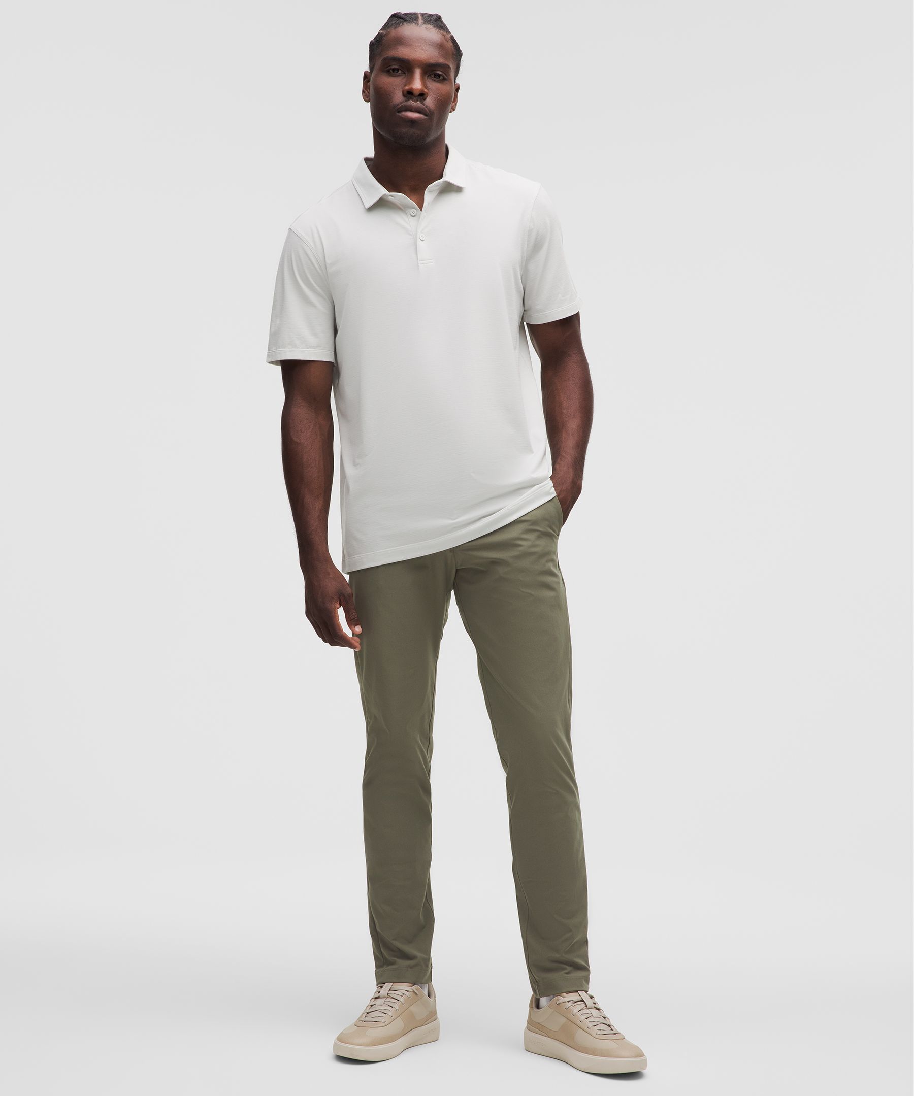 Lululemon Abc Slim-fit Trousers 34l Stretch Cotton Versatwill