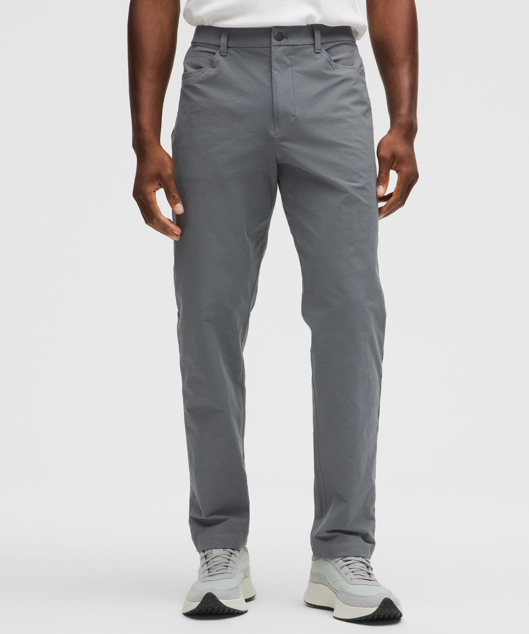 lululemon – Men's ABC Classic-Fit 5 Pocket Trousers 32L Stretch Cotton VersaTwill – Color Grey – Size 34