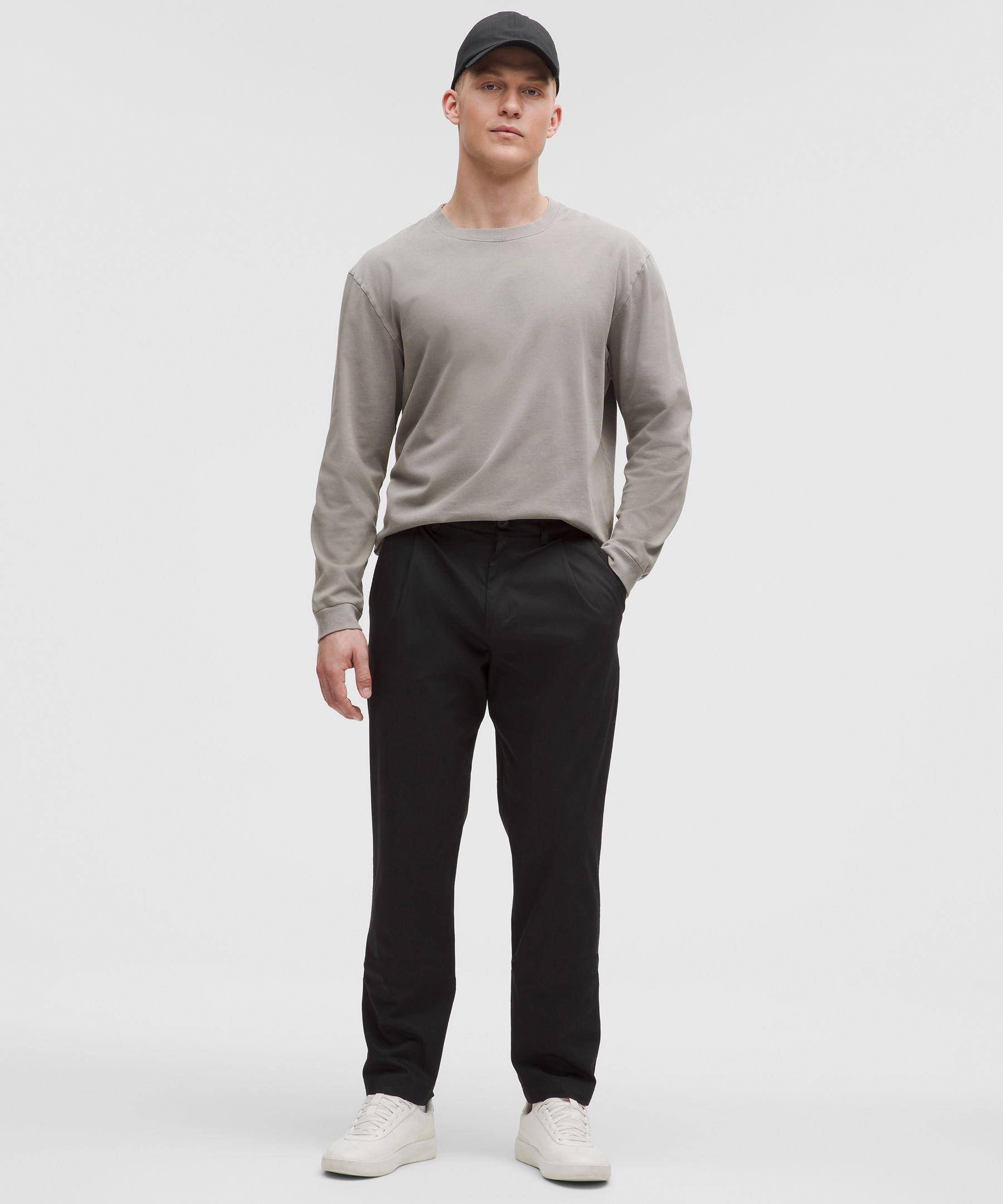 Lululemon Cotton Twill Pleat-front Trousers Regular