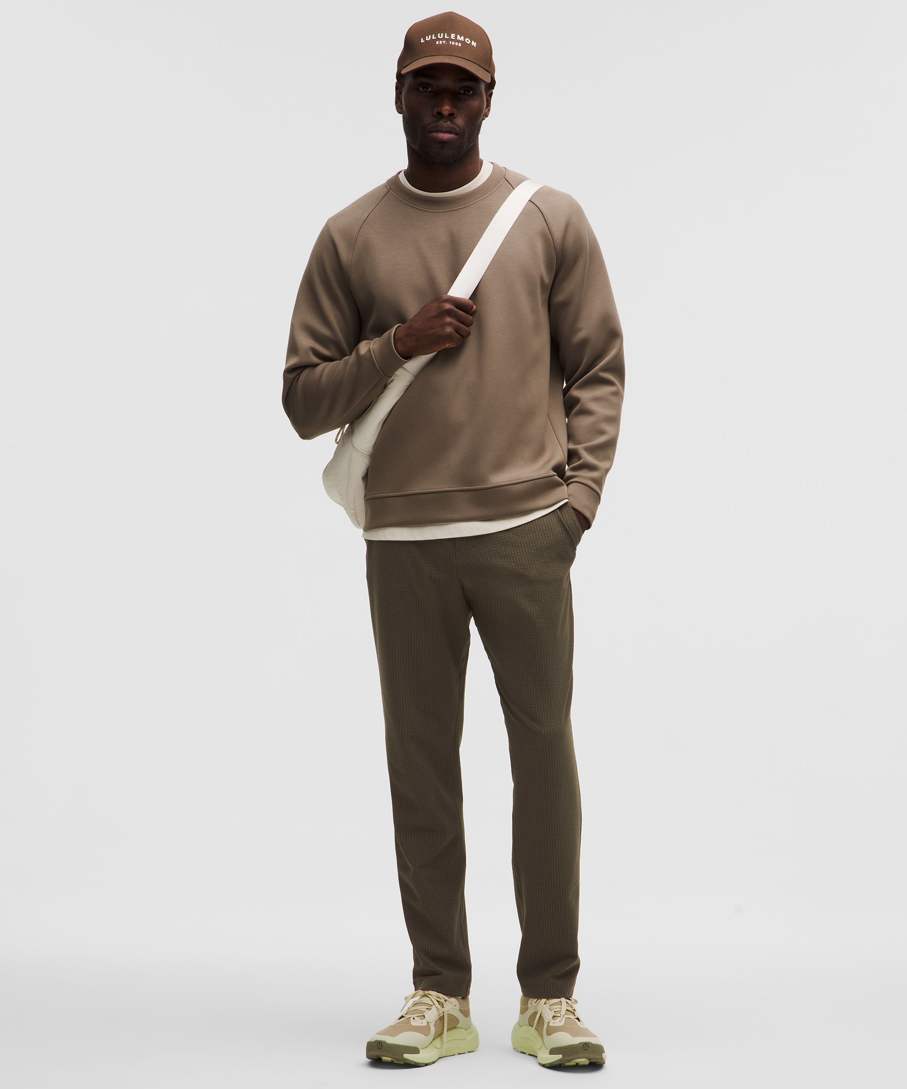 lululemon – Men’s ABC Classic-Fit Trousers 30L Textured – Color Brown/Green – Size 8