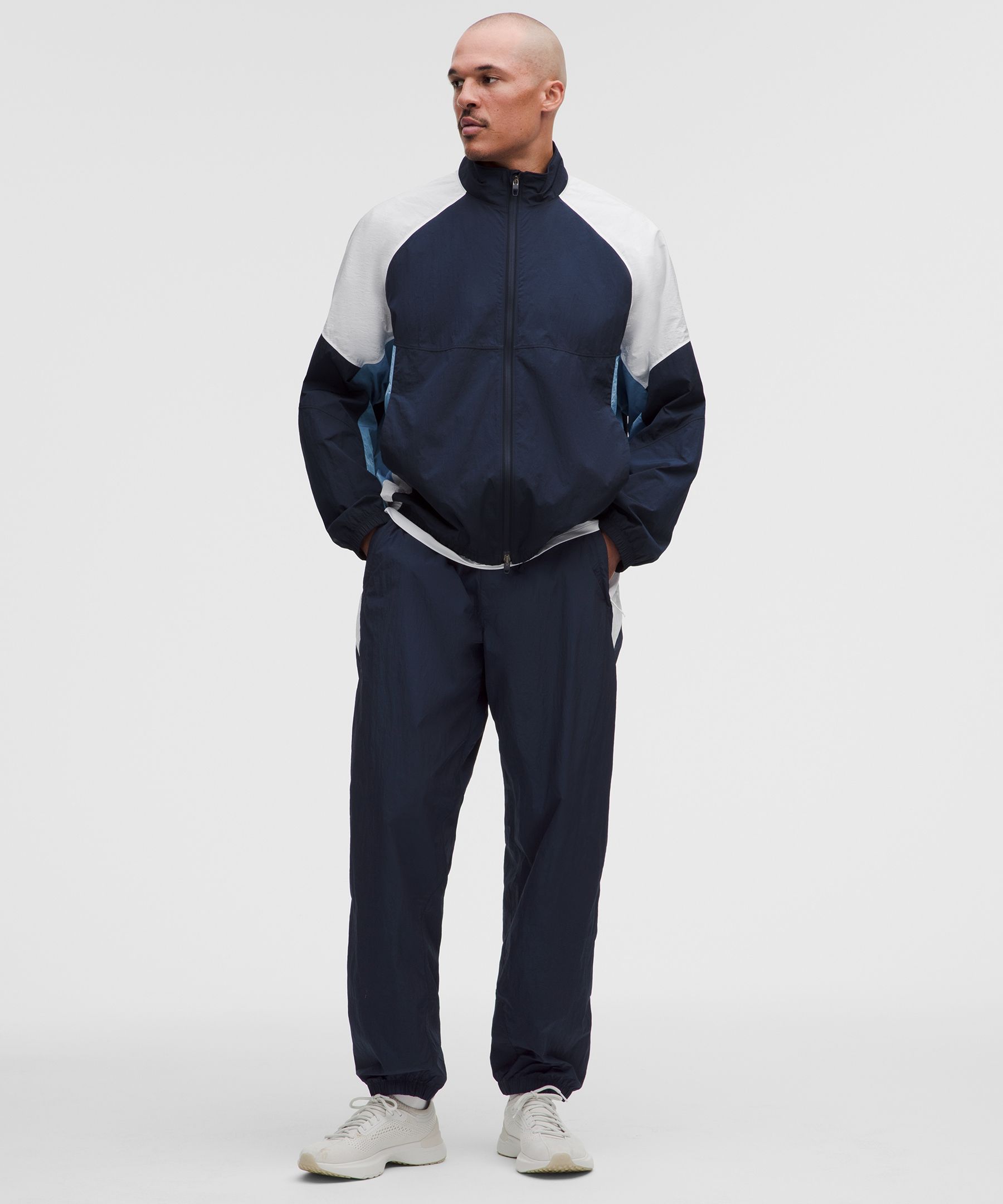 lululemon  Nylon Relaxed Track Pant Regular - Size XXL - Blue,navy