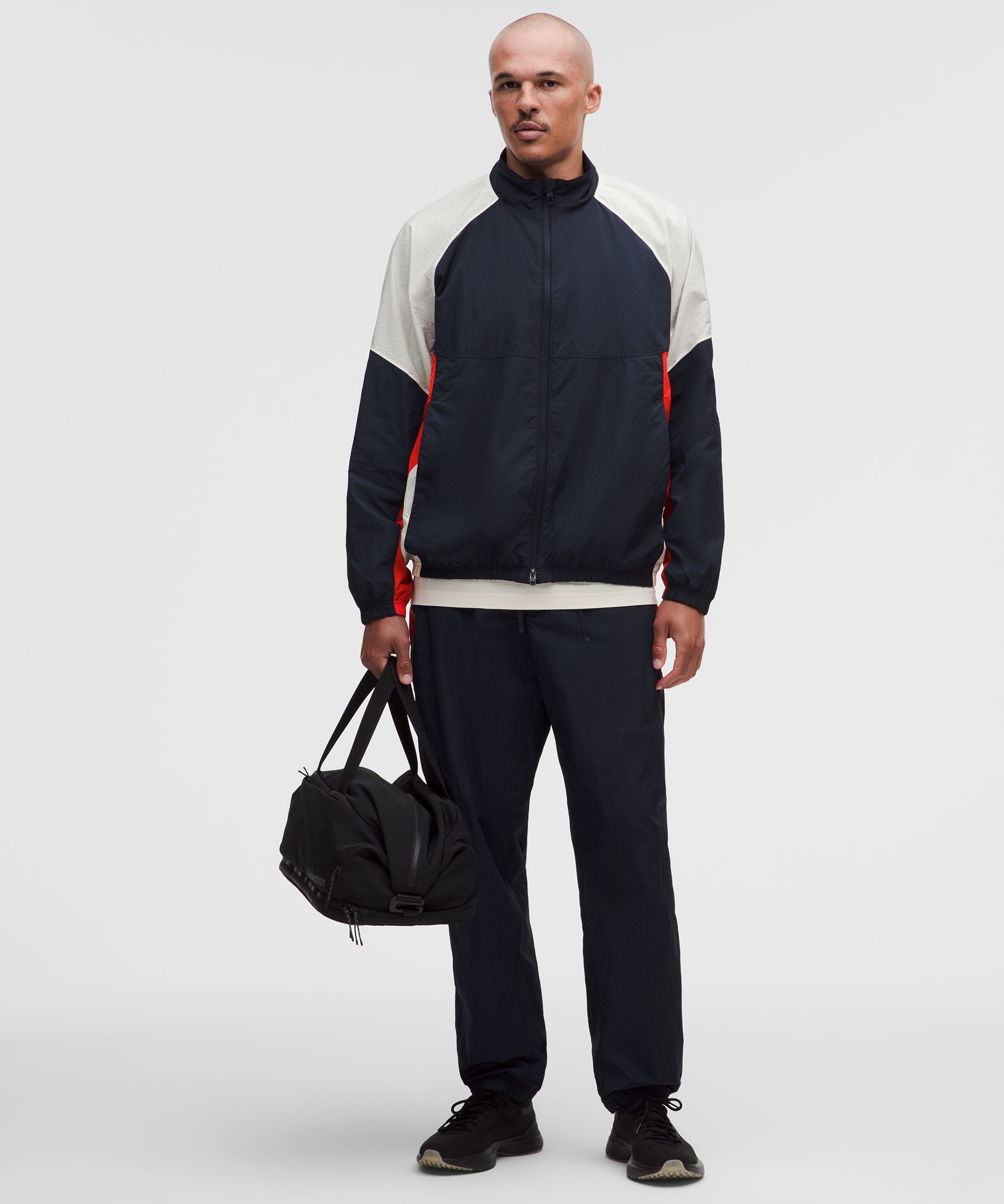 Nylon Relaxed Track Pant