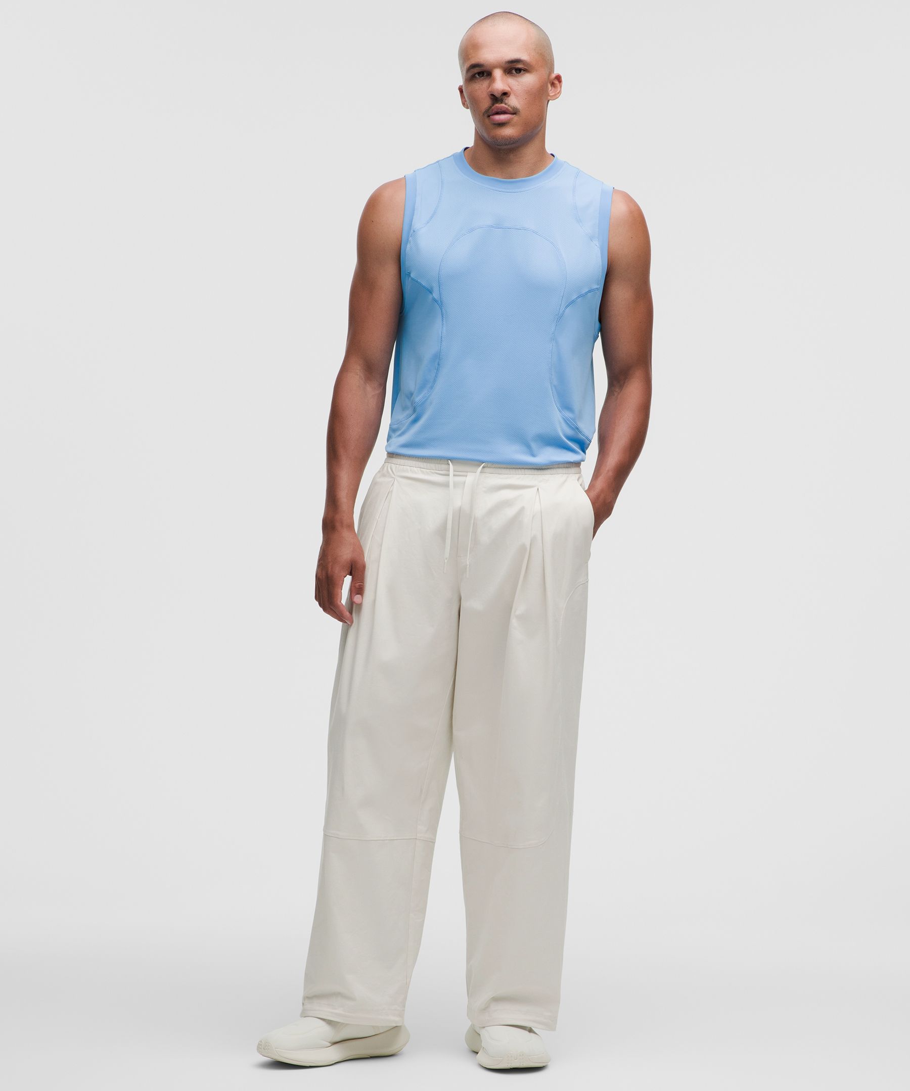 Pleated Pull-On Pant