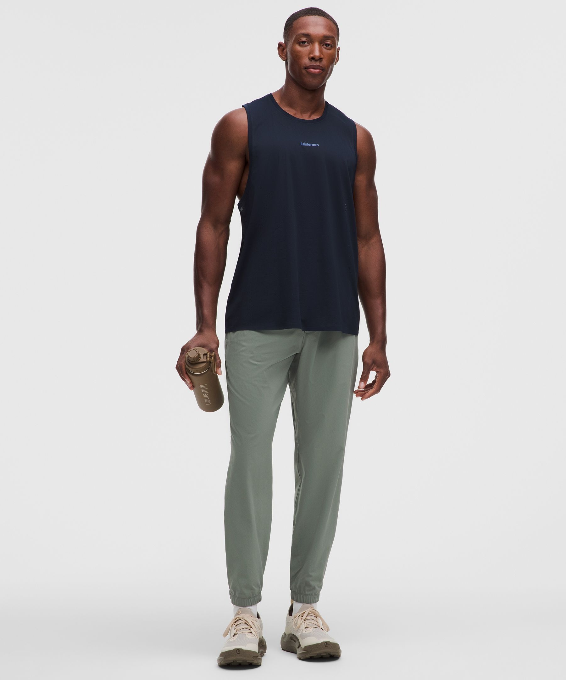 lululemon  Mile Maker Jogger Shorter - Size L - Green,pastel