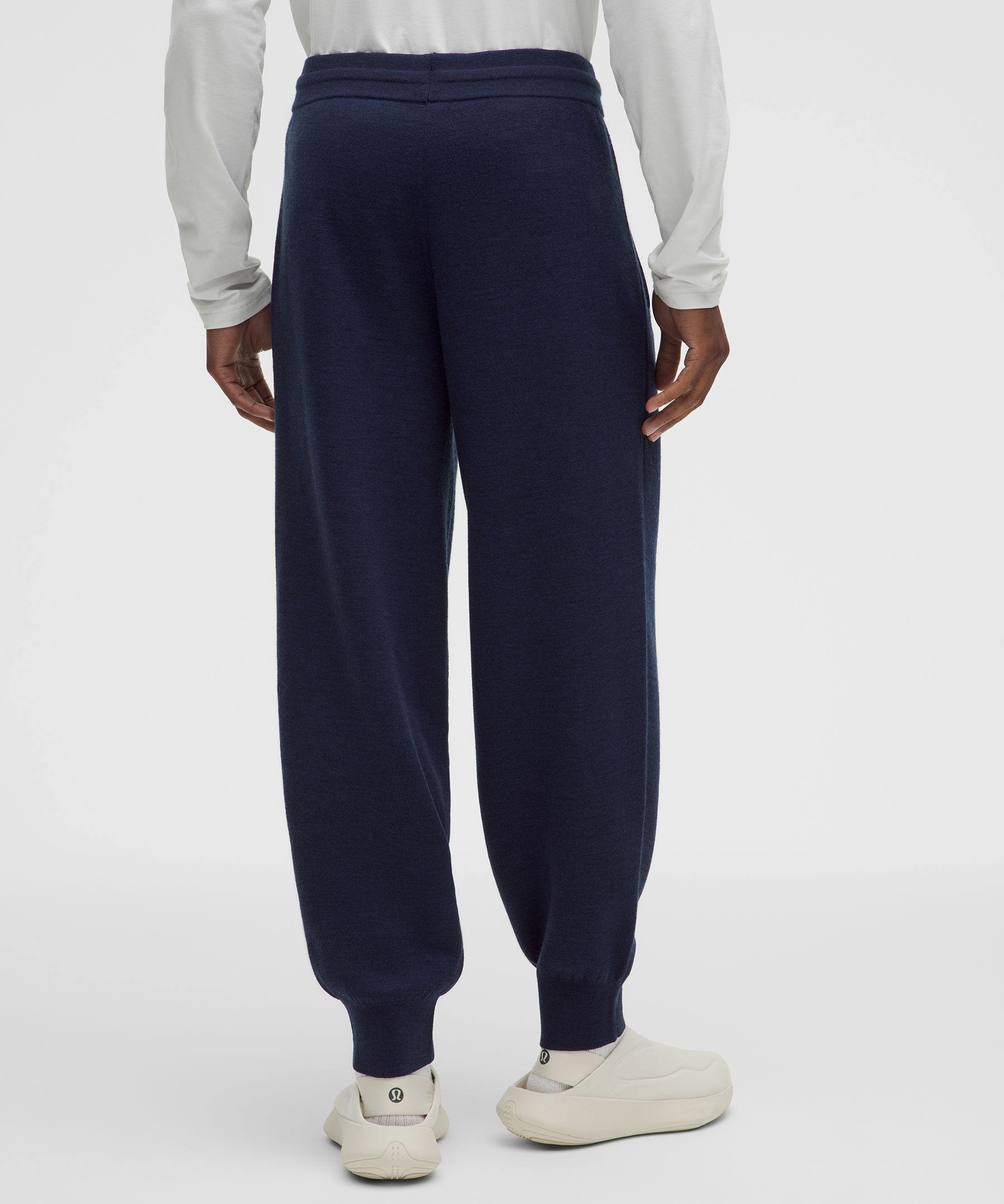 Pantal&oacute;n de ch&aacute;ndal de punto de lana merina *Largo est&aacute;ndar