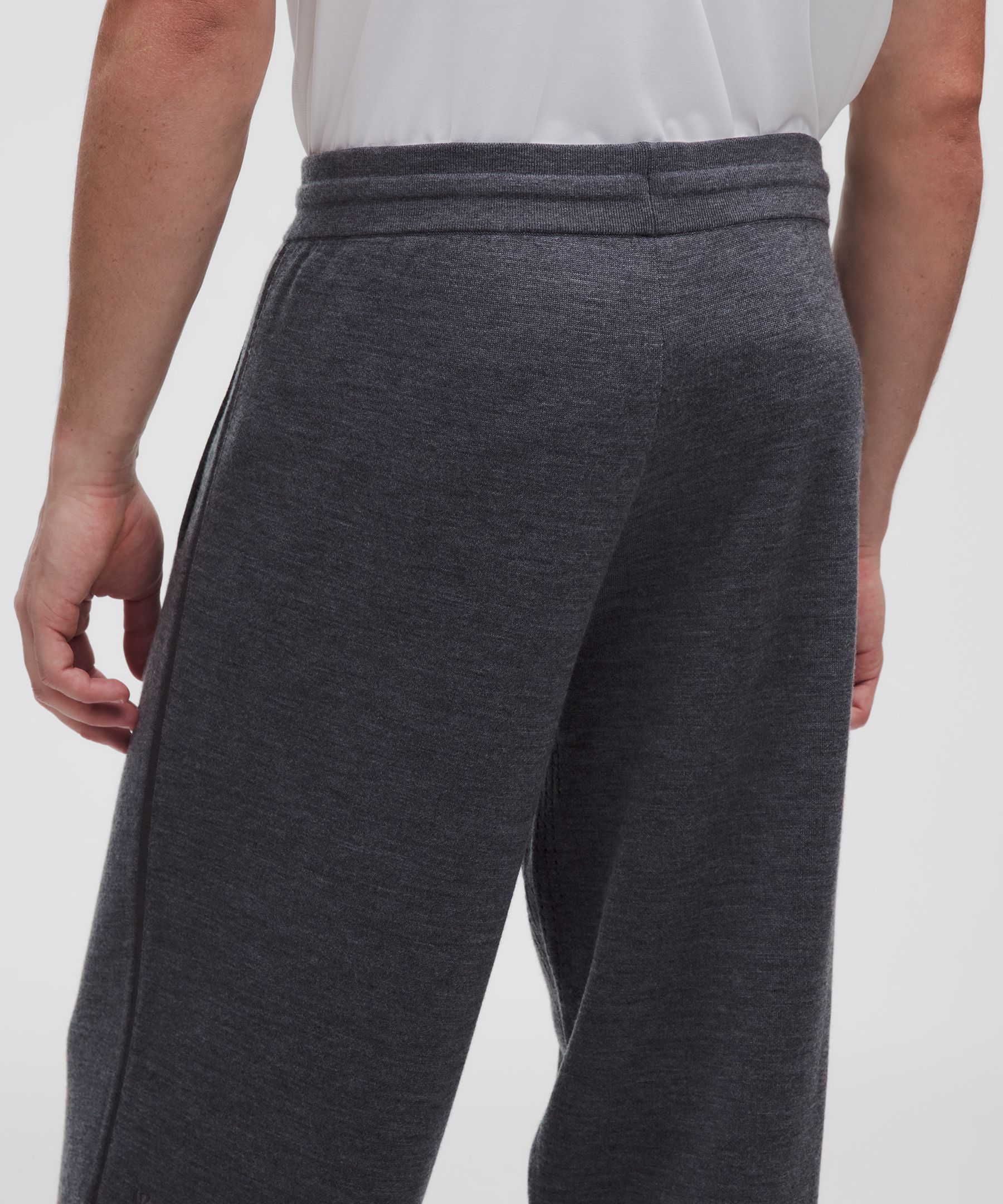 Pantal&oacute;n de ch&aacute;ndal de punto de lana merina *Largo est&aacute;ndar