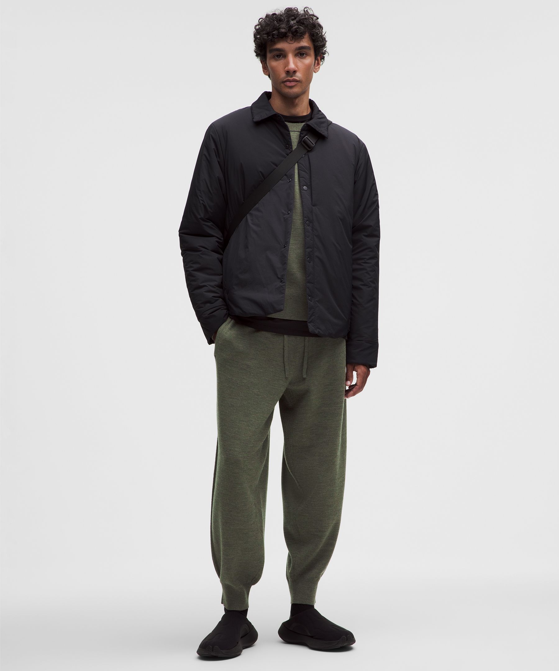 Pantal&oacute;n jogger tejido de lana merino *Regular