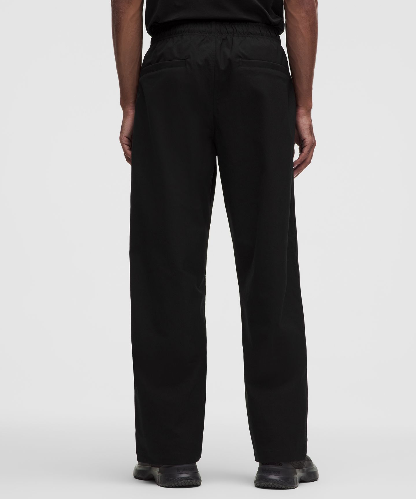 Мужские брюки Lululemon Smooth Twill Track Pant *Regular, цвет: Чёрный — фото 3