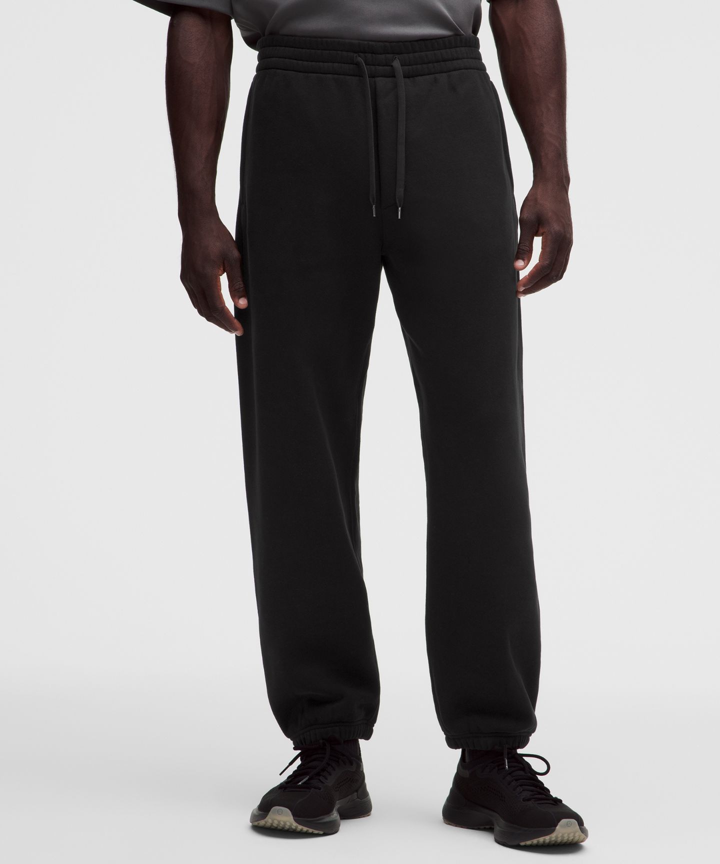 Мужские брюки Lululemon Steady State SuperLoft Jogger *Shorter, цвет: Чёрный — фото 2
