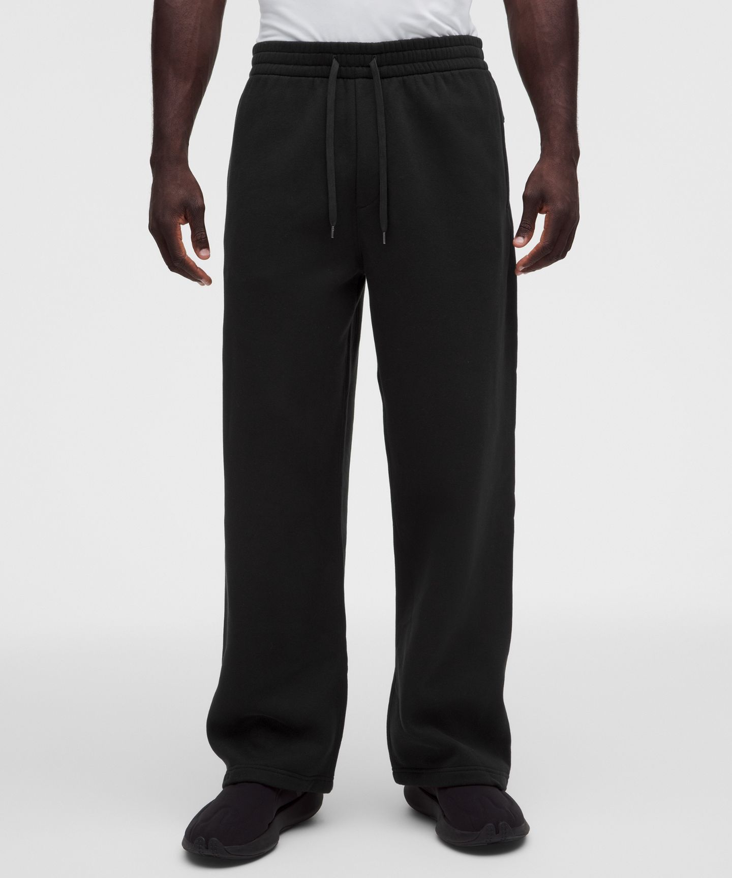Мужские брюки Lululemon Steady State SuperLoft Pant *Shorter, цвет: Чёрный — фото 2