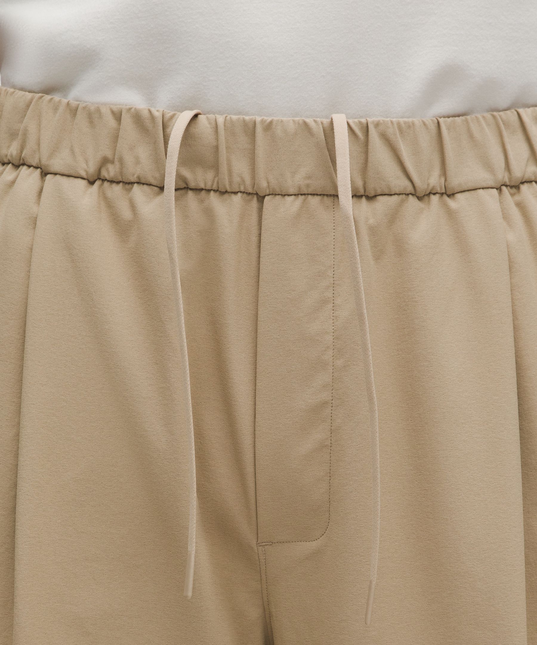 Stretch Twill Oversized Pull-On Pant