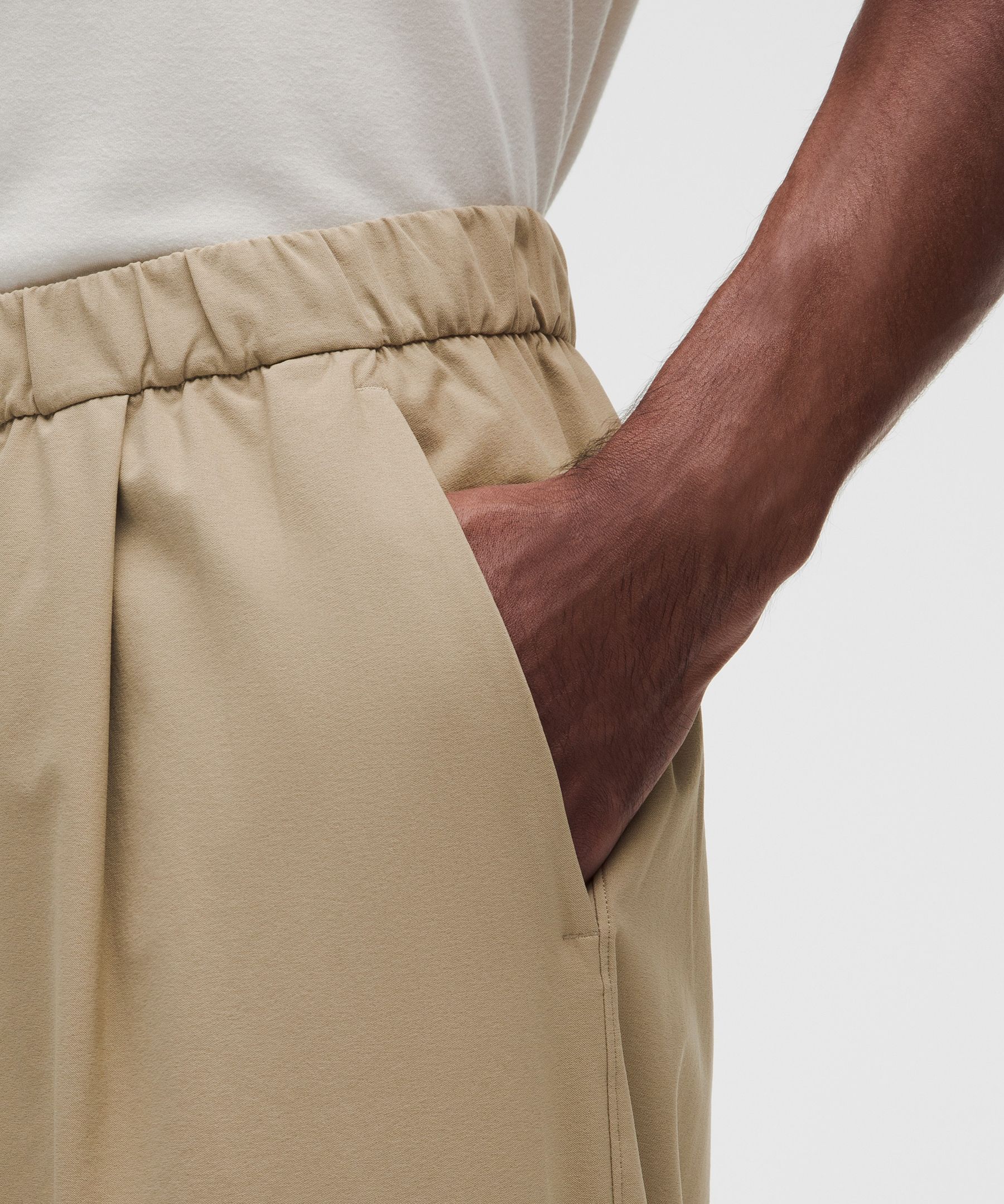 Stretch Twill Oversized Pull-On Pant