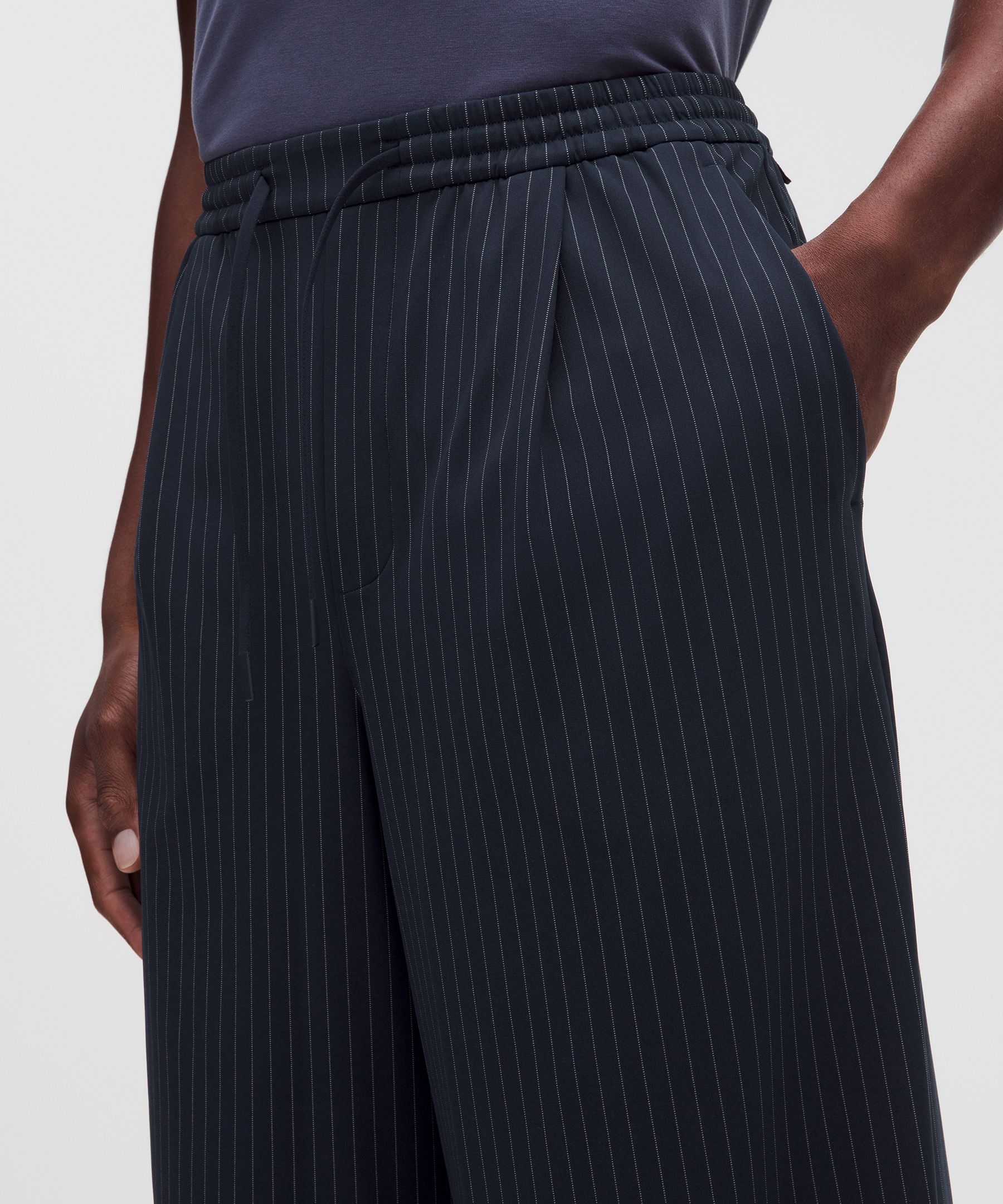 Luxtreme Pleated Wide-Leg Pant