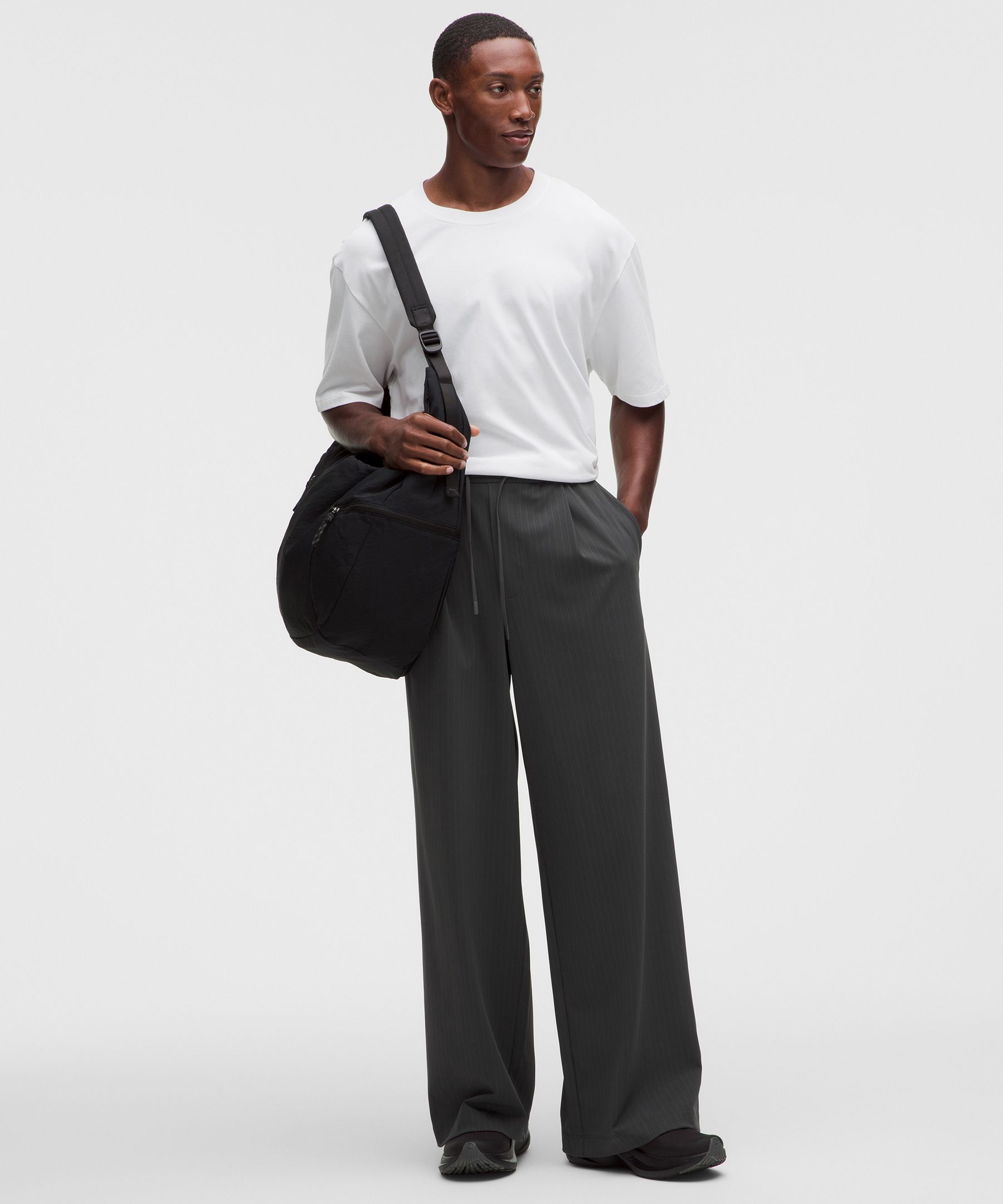Luxtreme Pleated Wide-Leg Pant