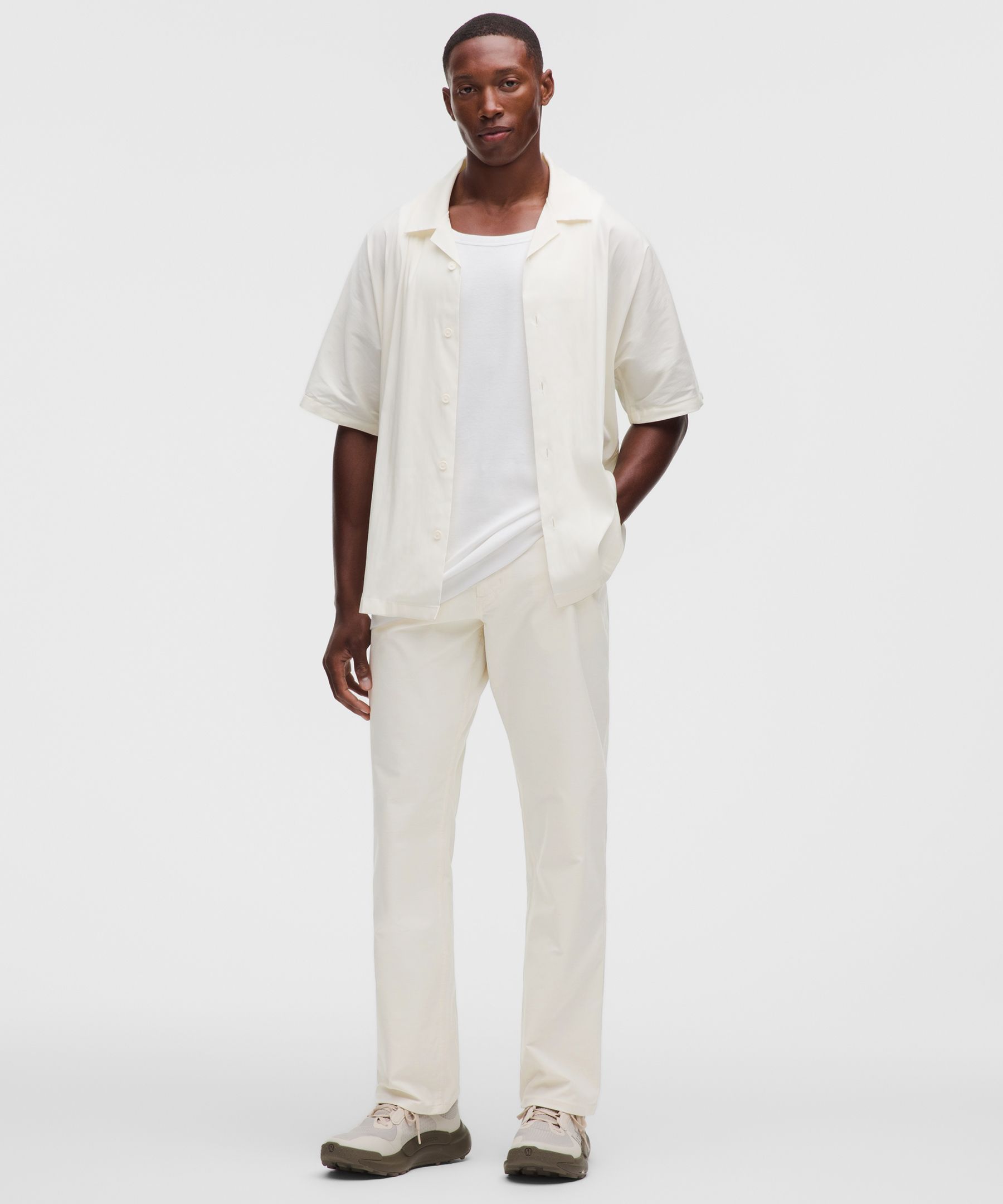 lululemon  EasyFive Classic-Straight Pant 32L Light - Size 29 - | White