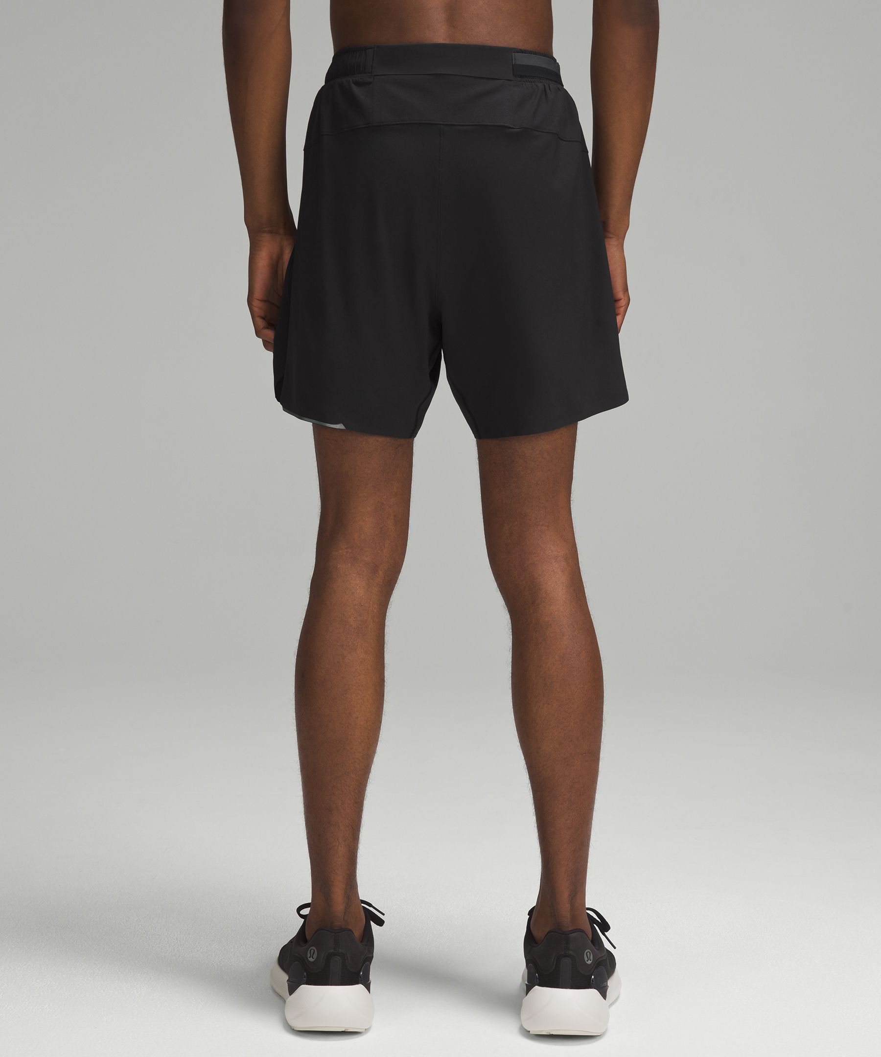 Shop Lululemon Surge Lined Shorts 6" In Black