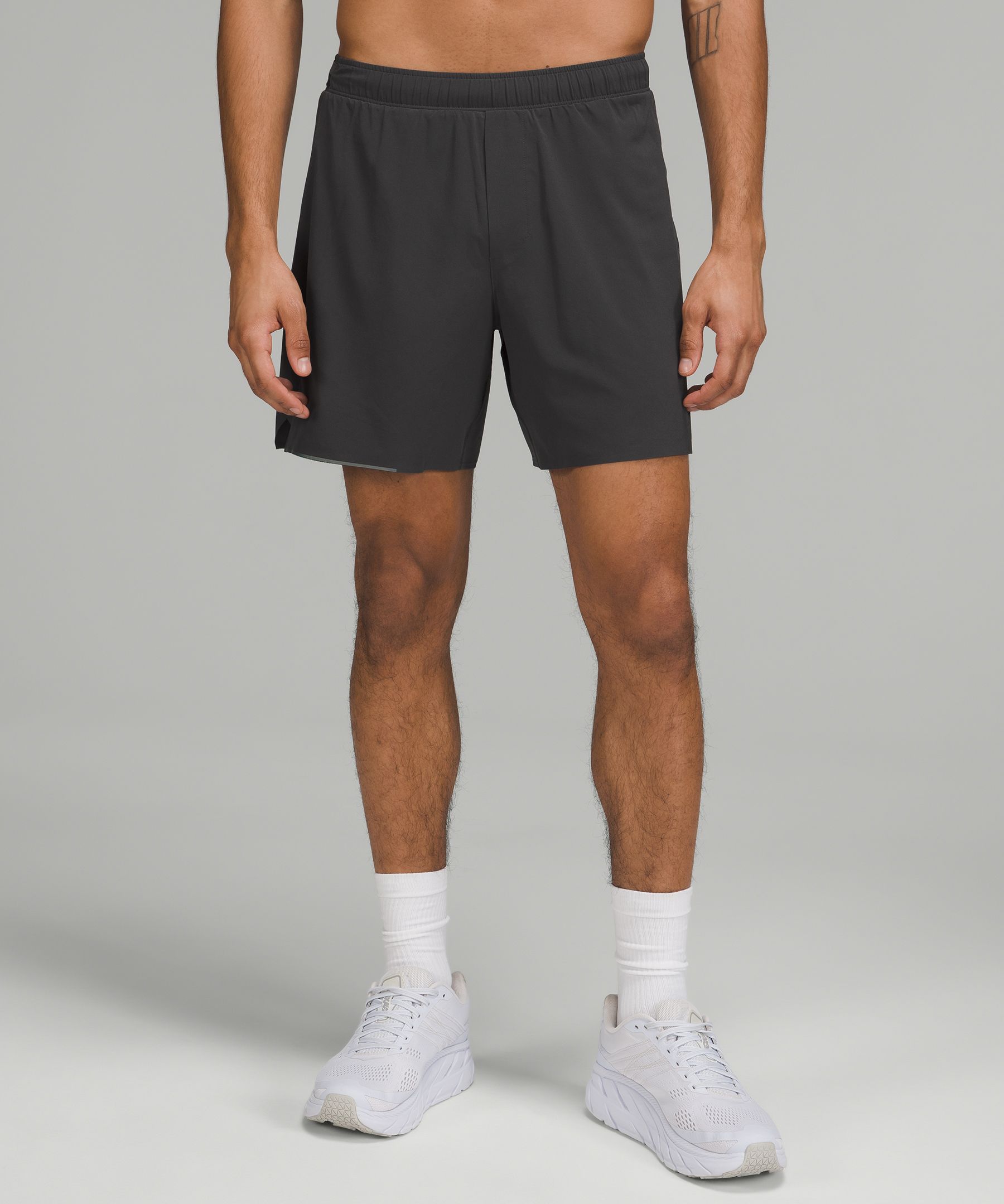 Lululemon Surge Lined Shorts 6" In Graphite Grey