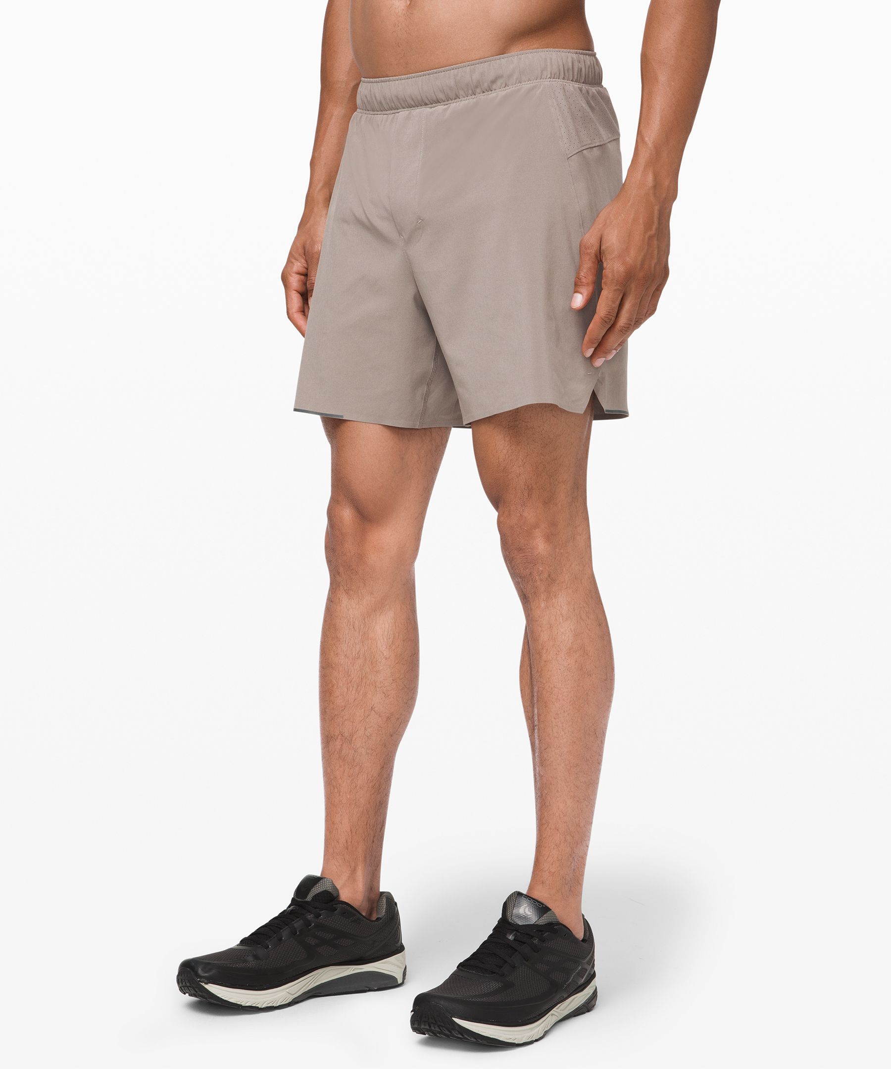 Lululemon Surge Lined Shorts 6" In Carbon Dust