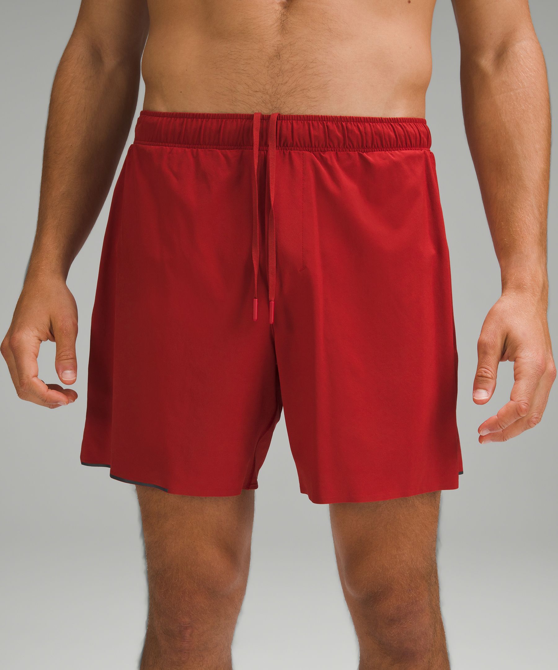 Shop Lululemon Surge Lined Shorts 6" In Sport Red