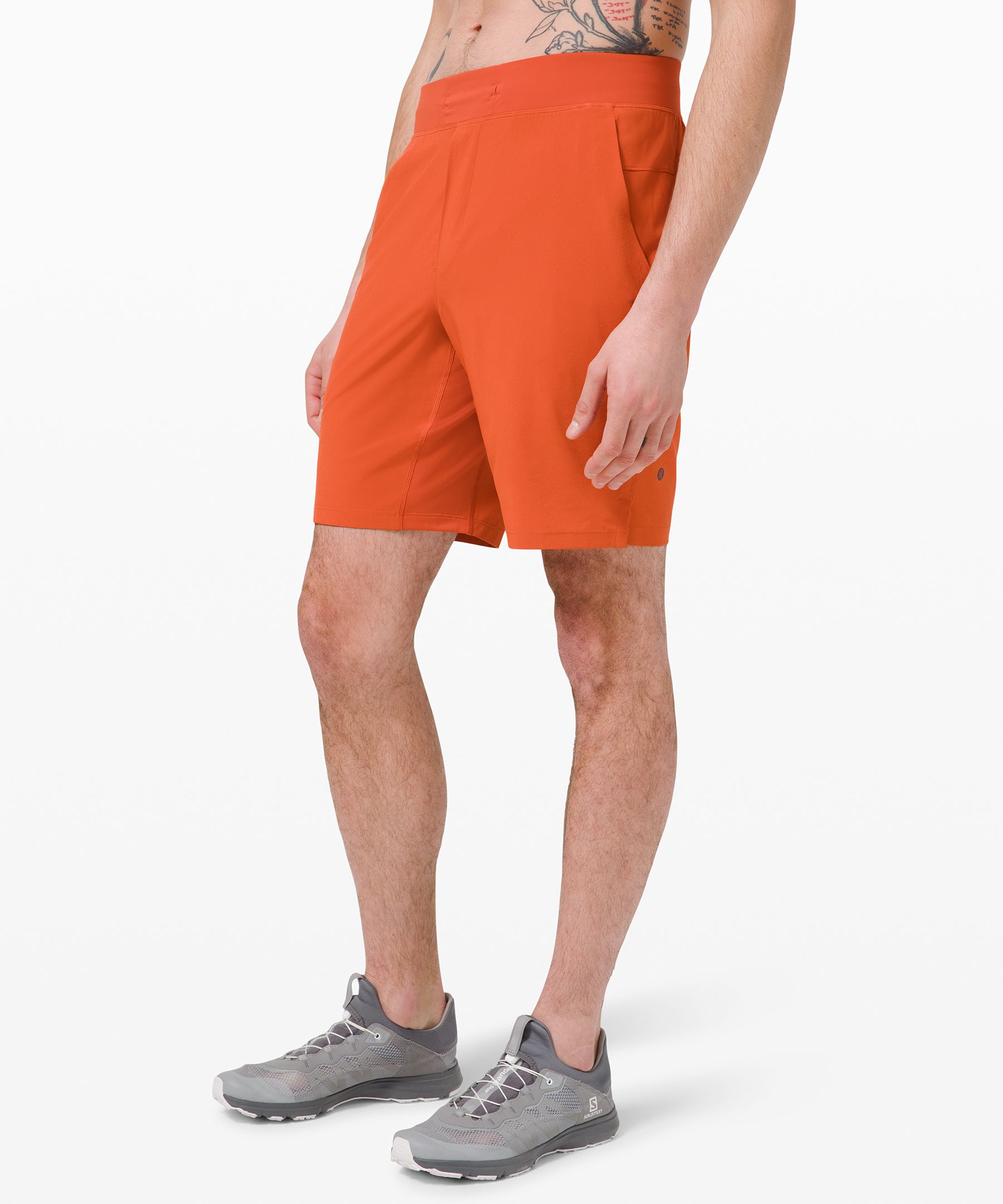 Lululemon T.h.e. Linerless Shorts 9" In Canyon Orange