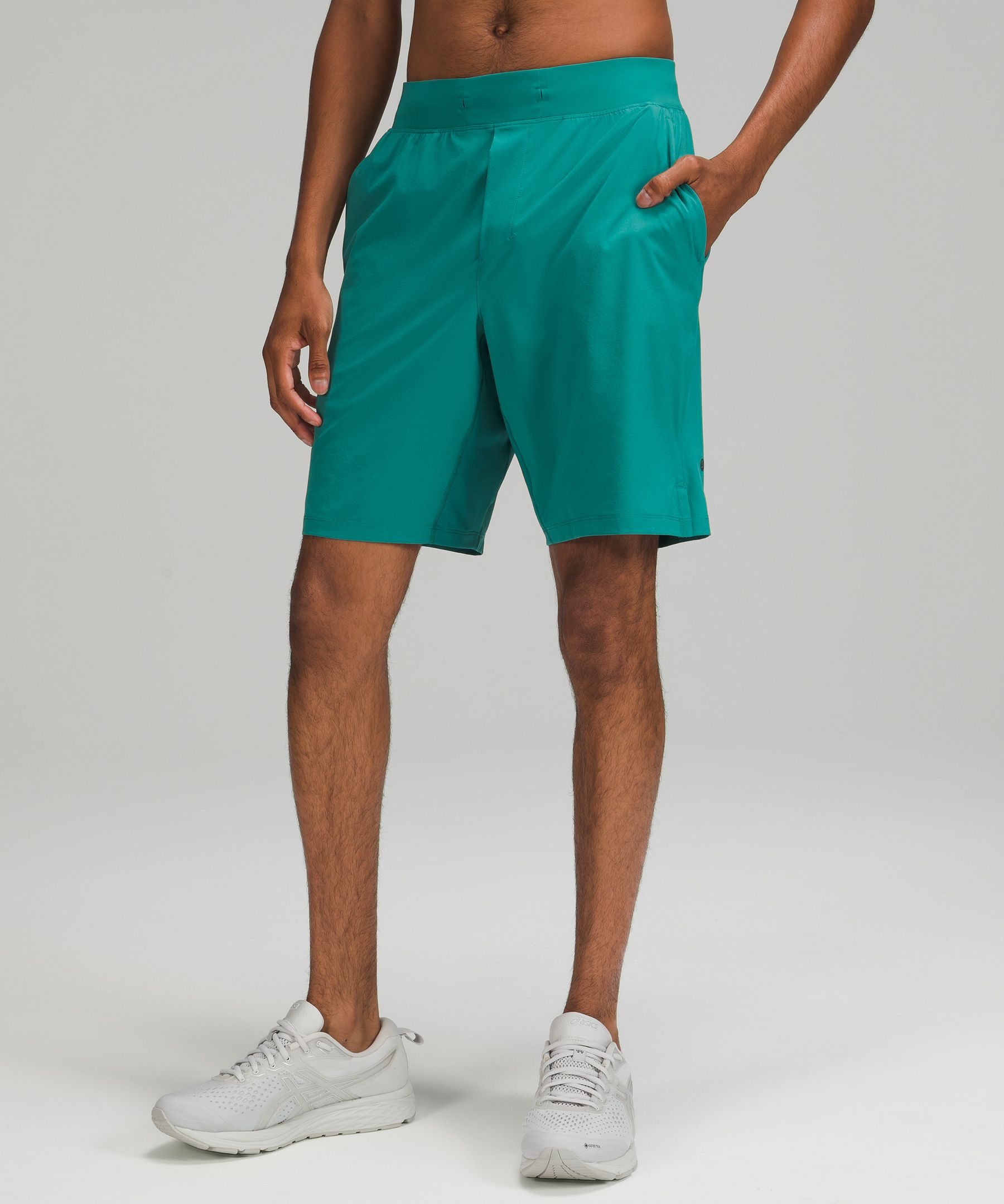 Lululemon T.h.e. Linerless Shorts 9" In Teal Lagoon