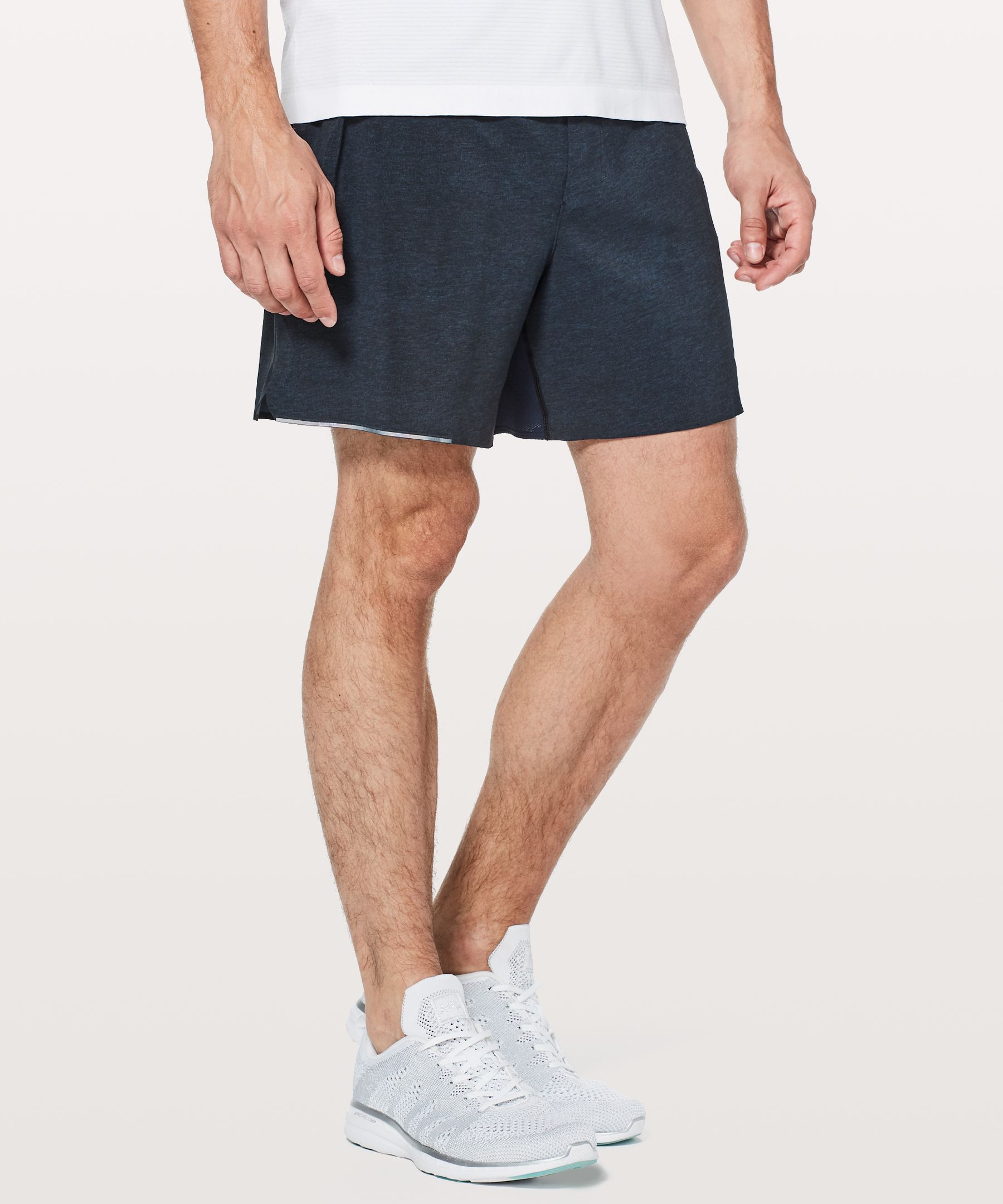 Lululemon Men's Surge Short 6 Lined (Bleached Herringbone Multi