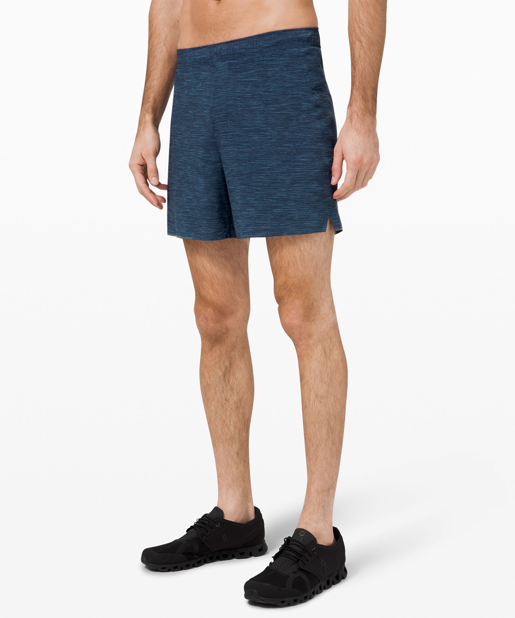 Lululemon Surge Short *linerless 6 In Subcelsius Dawn Blue Chambray