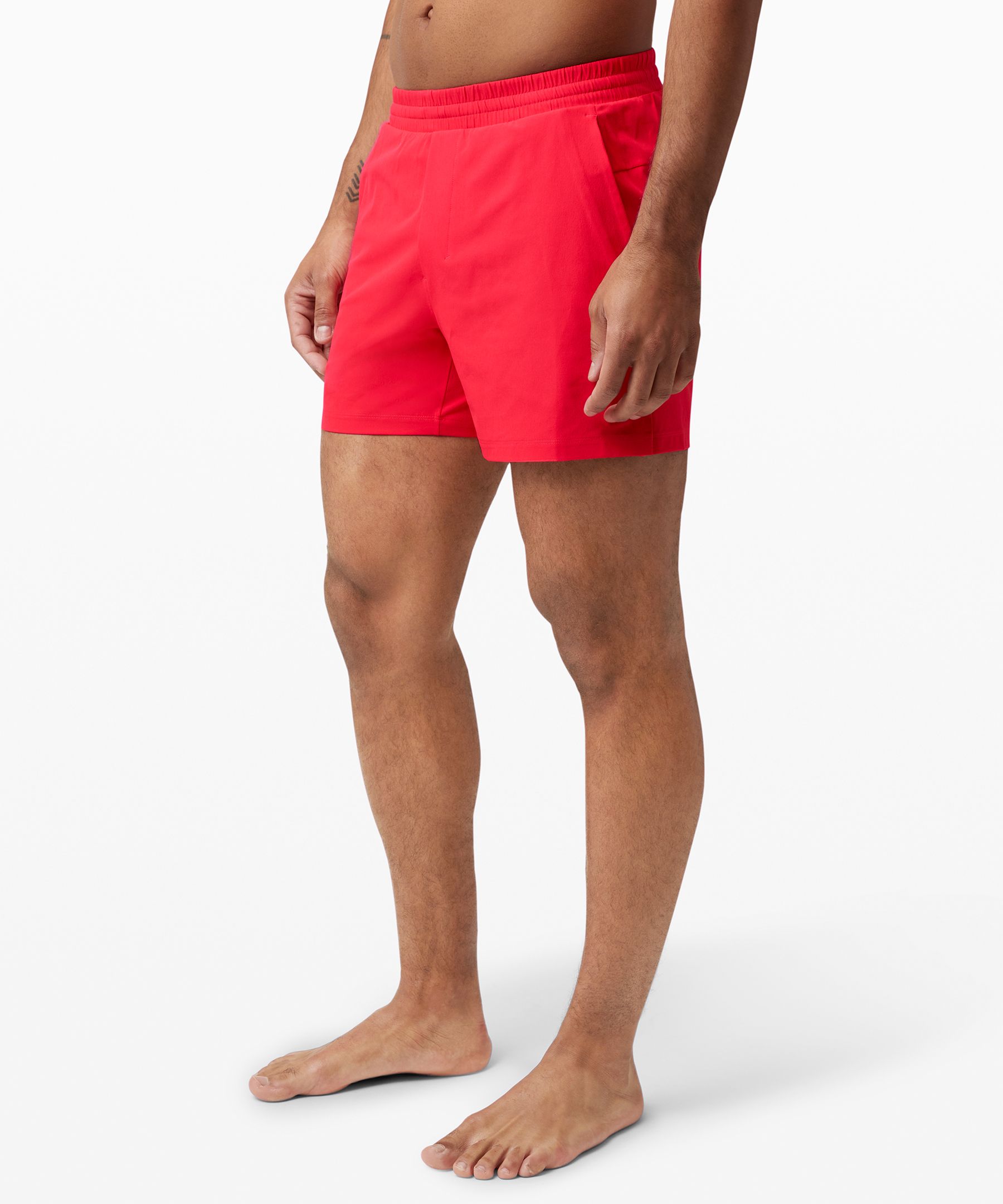 red lululemon shorts mens