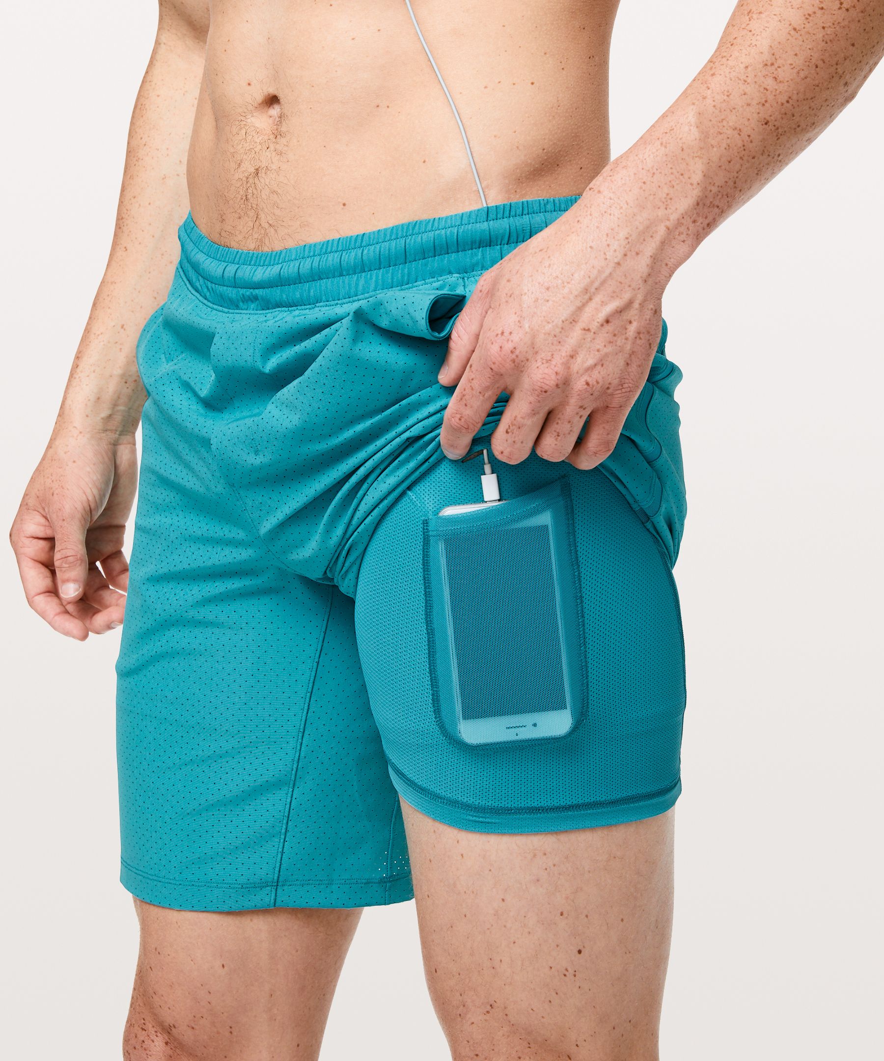 lululemon perforated shorts