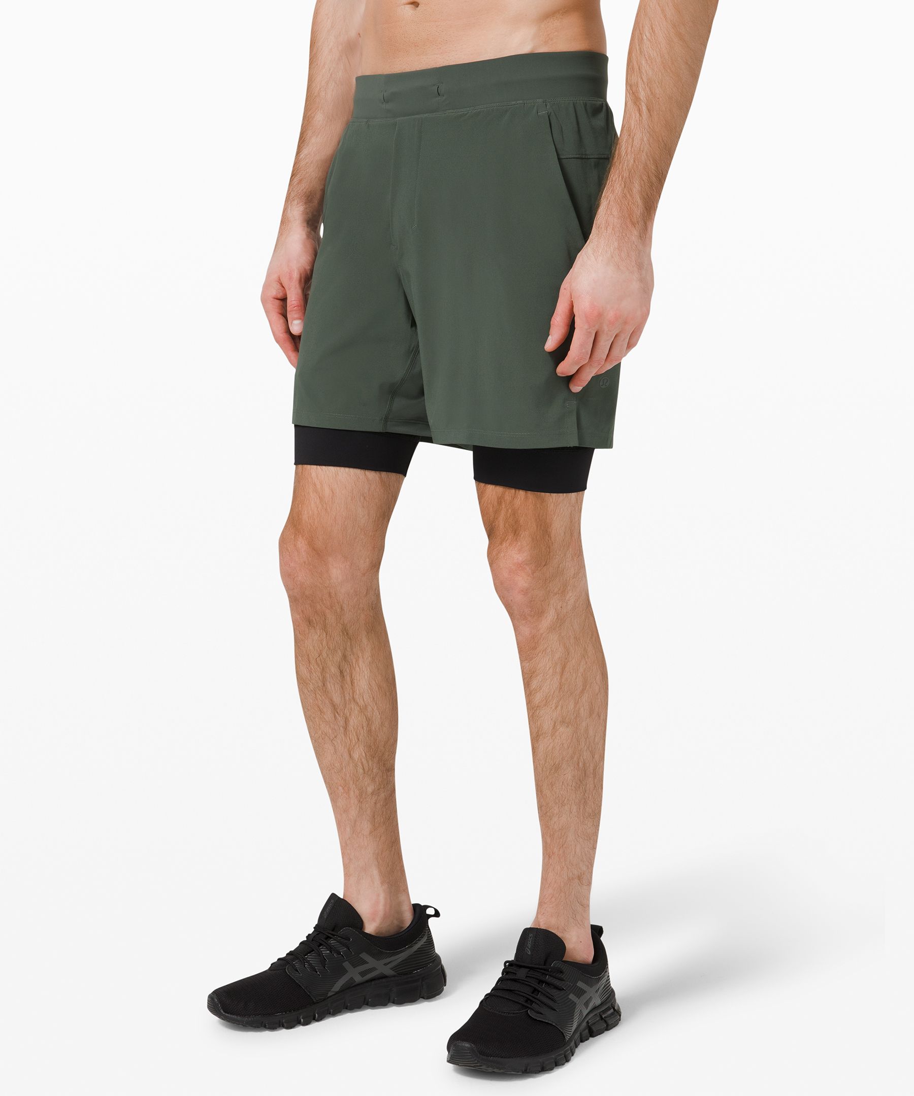 Lululemon mens hot sale lined shorts