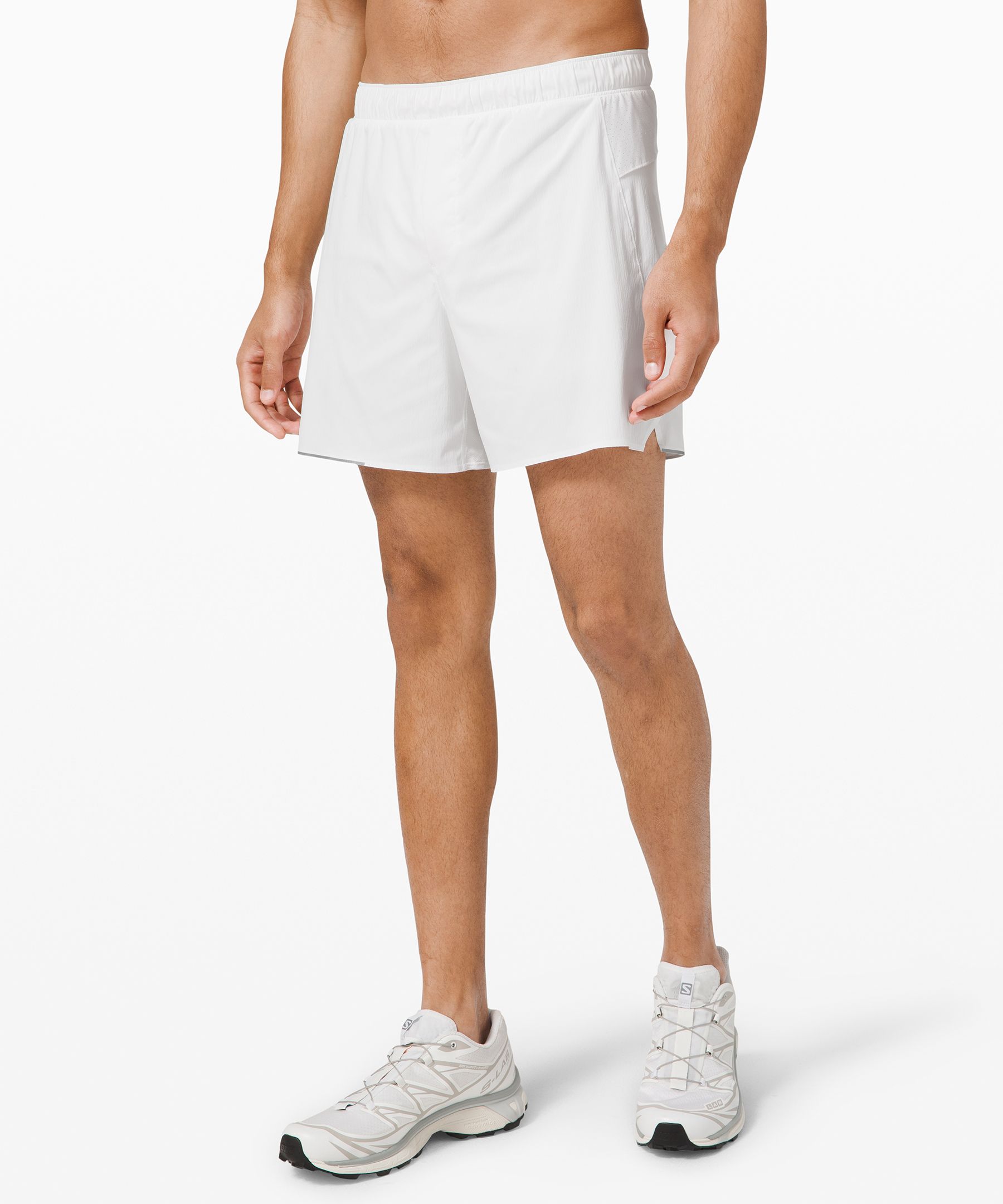 white lululemon shorts