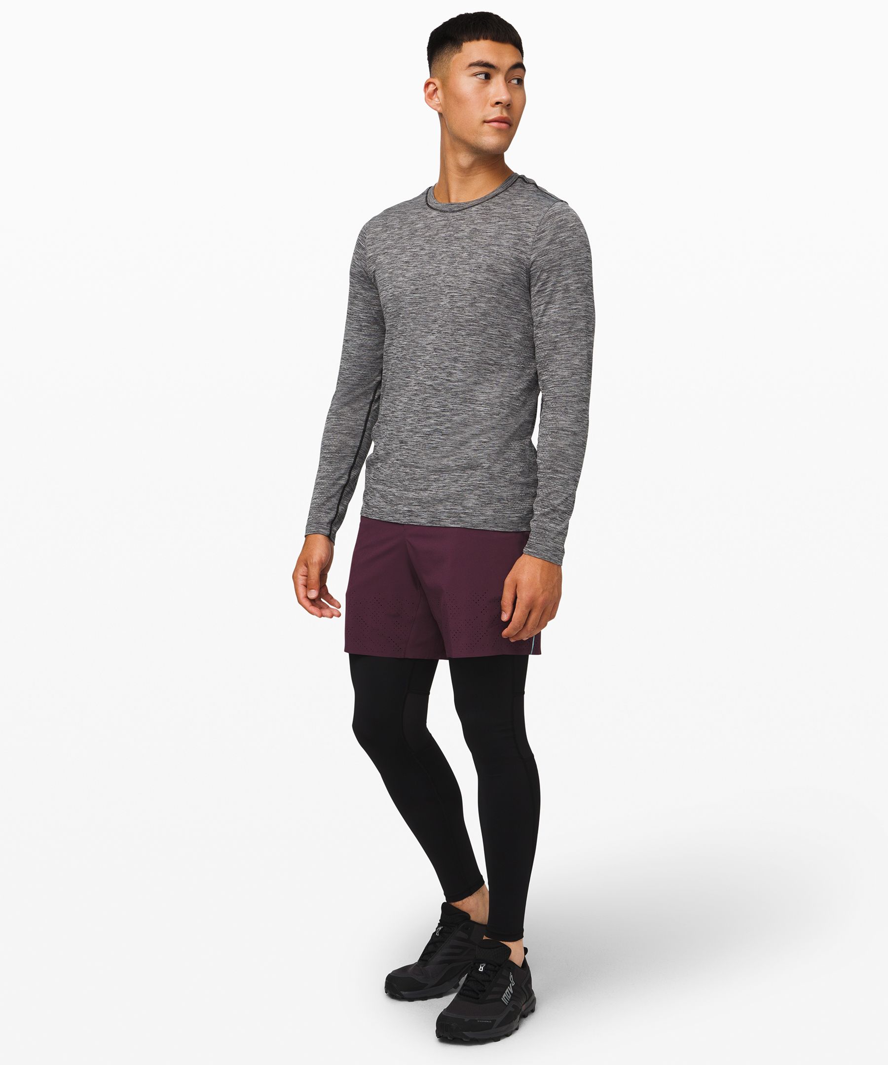 Lululemon Metal Vent Tech Long Sleeve - Anchor / Asphalt Grey - lulu  fanatics