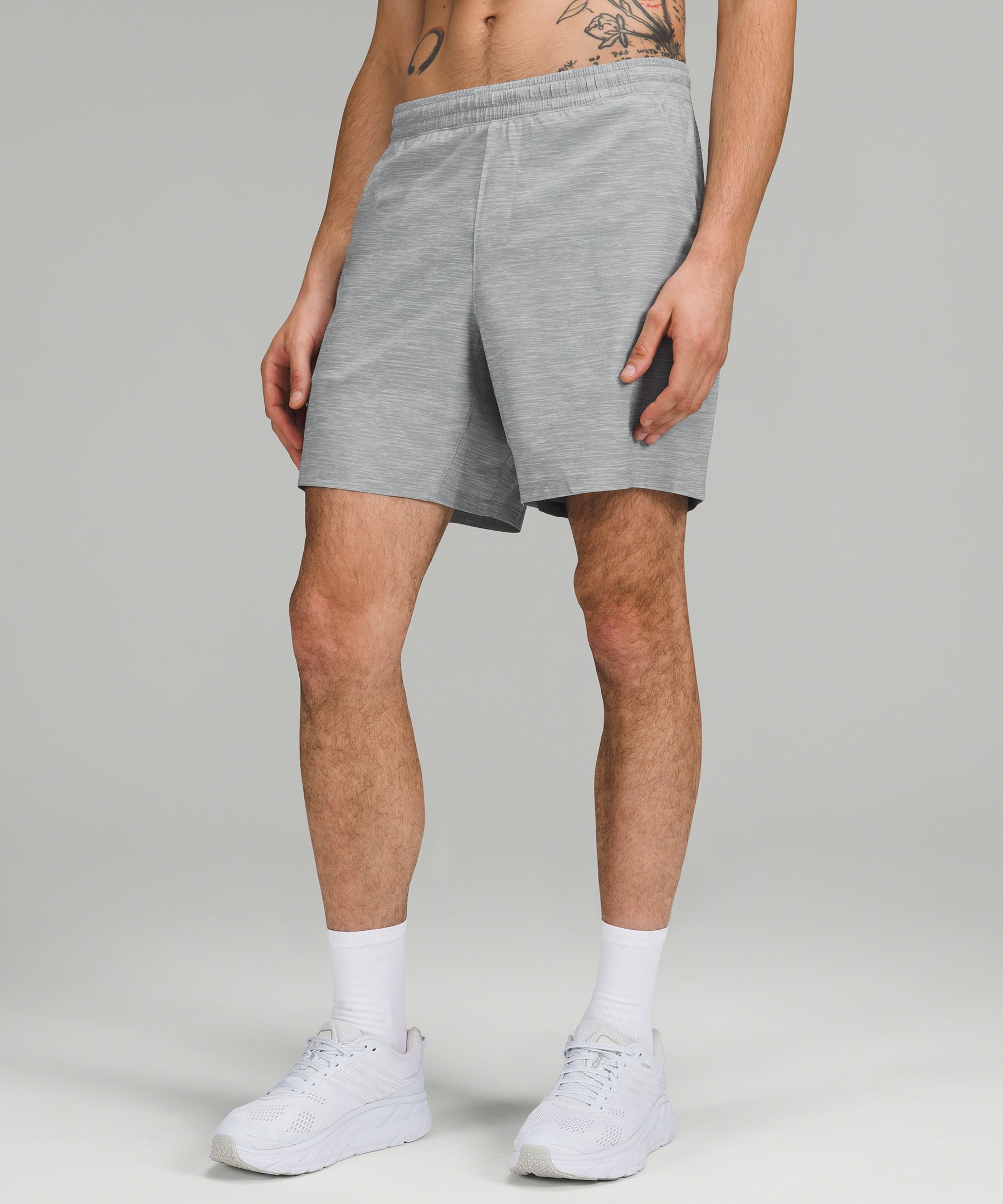 mens white lululemon shorts