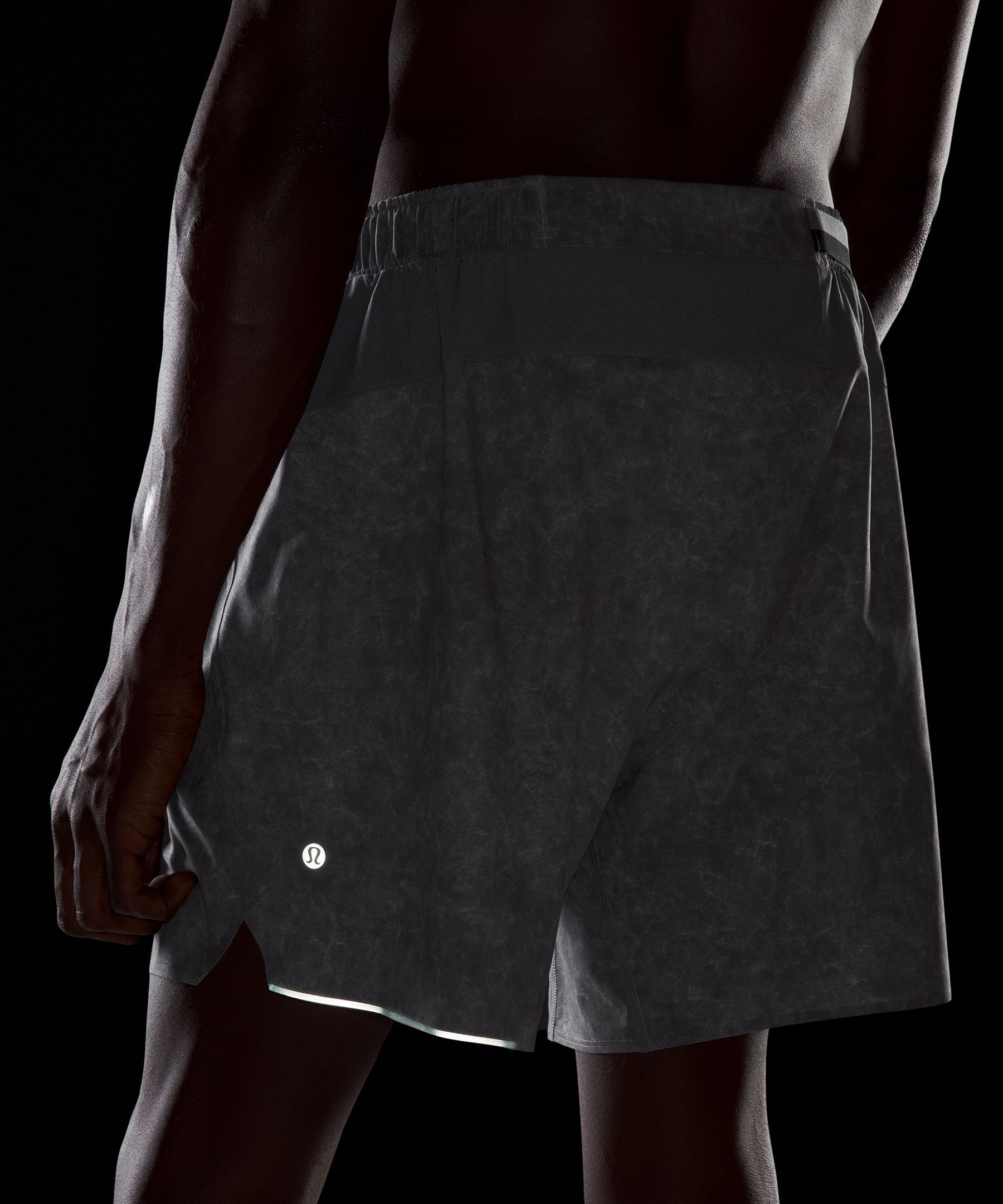 Lululemon Surge Short *6 Updated - Ocean Spray Ice Grey Black - lulu  fanatics