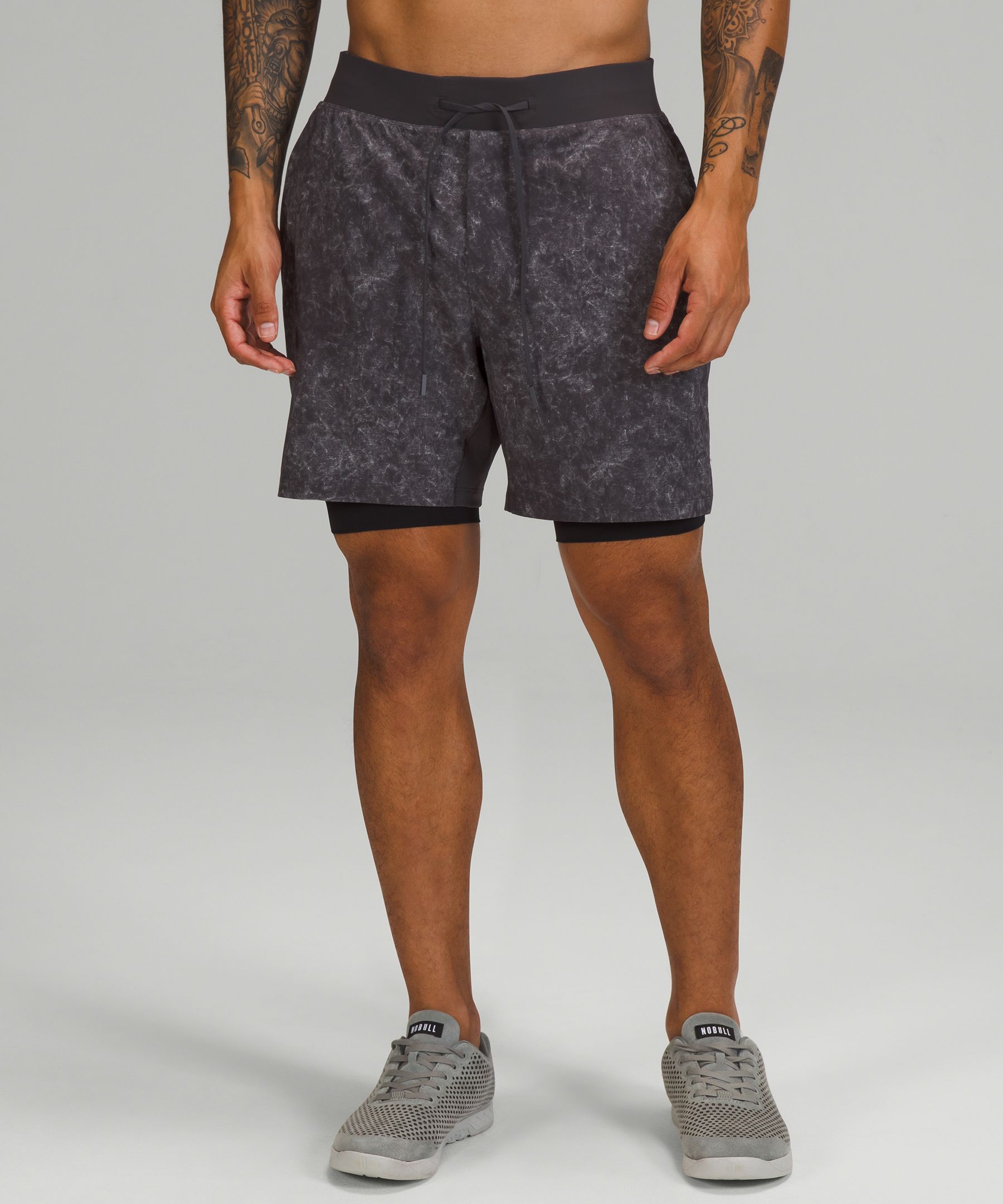 Lululemon T.H.E. Short 7 *Nulux Liner - Heathered Texture Printed