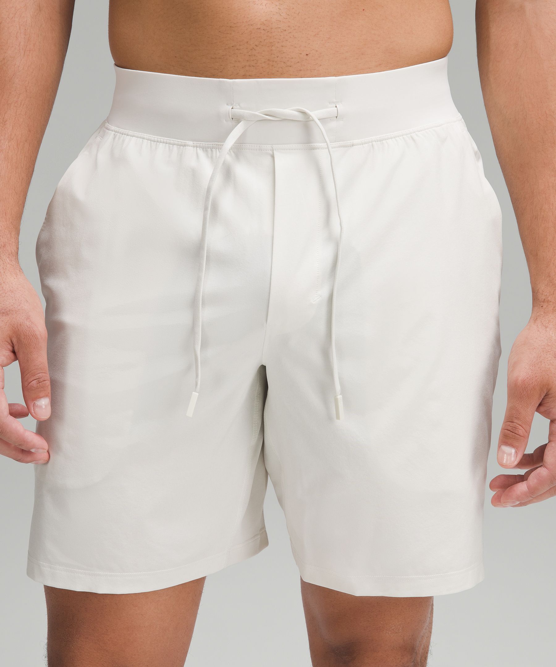 White Training Shorts - Men's T.H.E. Linerless Short 7 - Size S | Lululemon