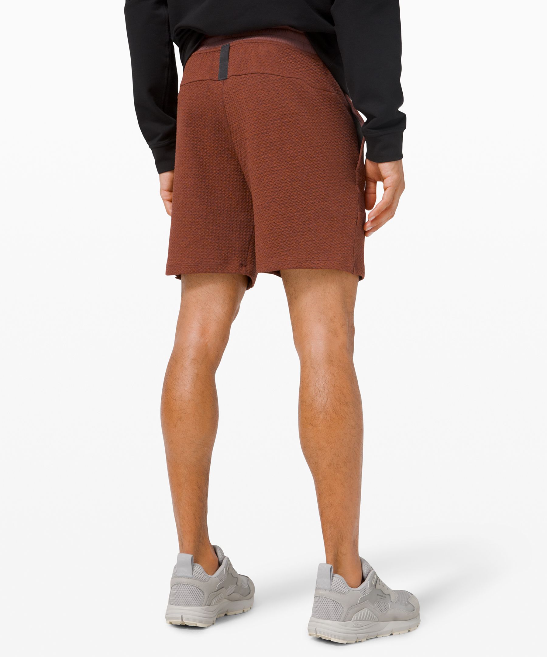 Lululemon At Ease Short 7 - Heathered Black / Black - lulu fanatics