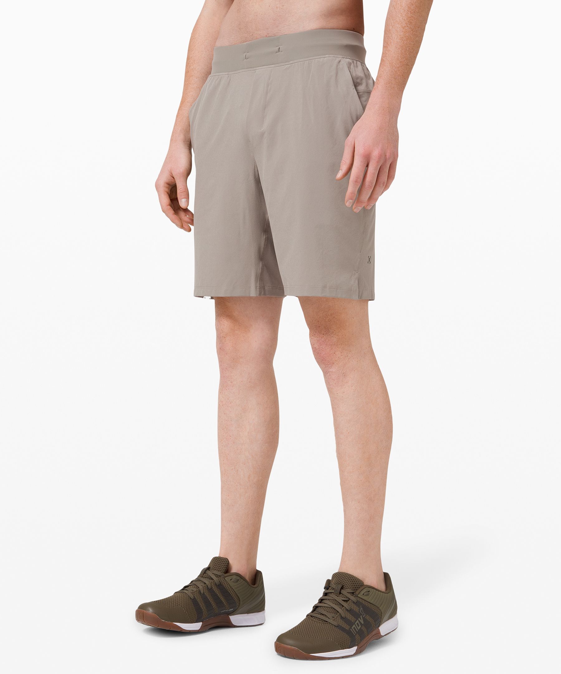 Shop Lululemon T.h.e. Short 9" *linerless In Khaki