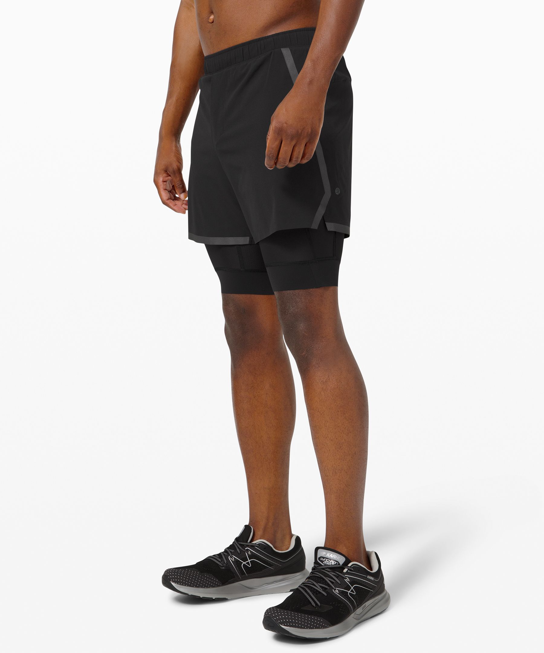 Lululemon Surge Short 6 Liner *special Edition In Black