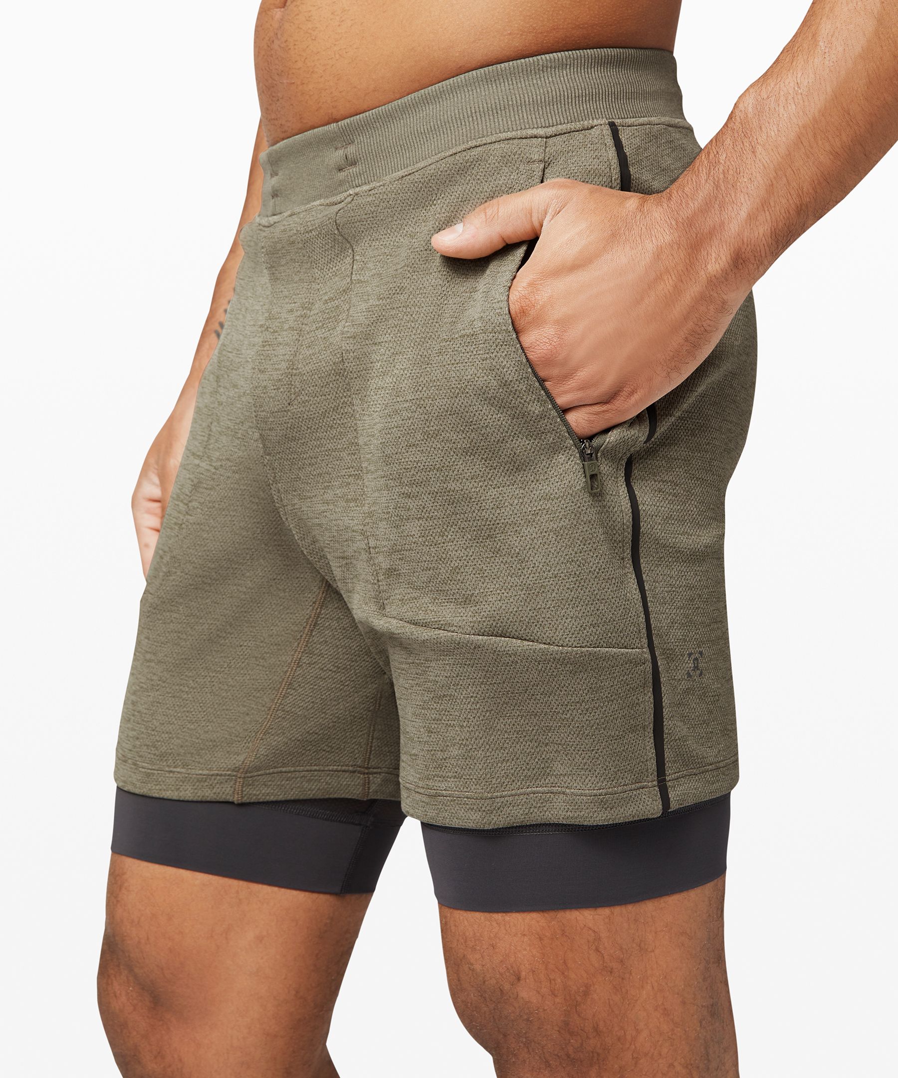Short T.H.E. 18&nbsp;cm en maille *Doubl&eacute;