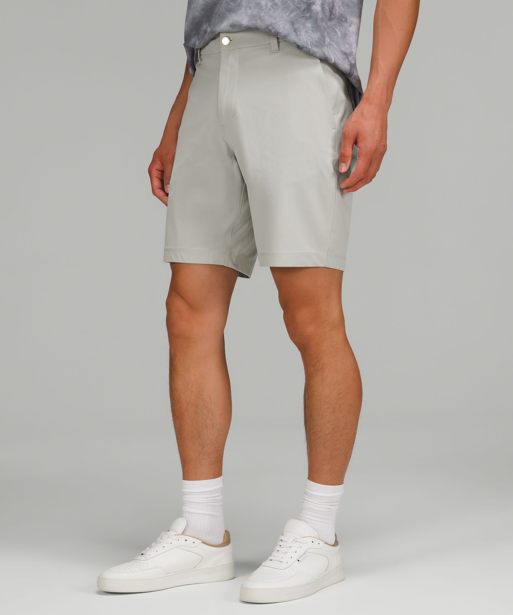 Lululemon Commission Classic-fit Shorts 9" Warpstreme In Seal Grey