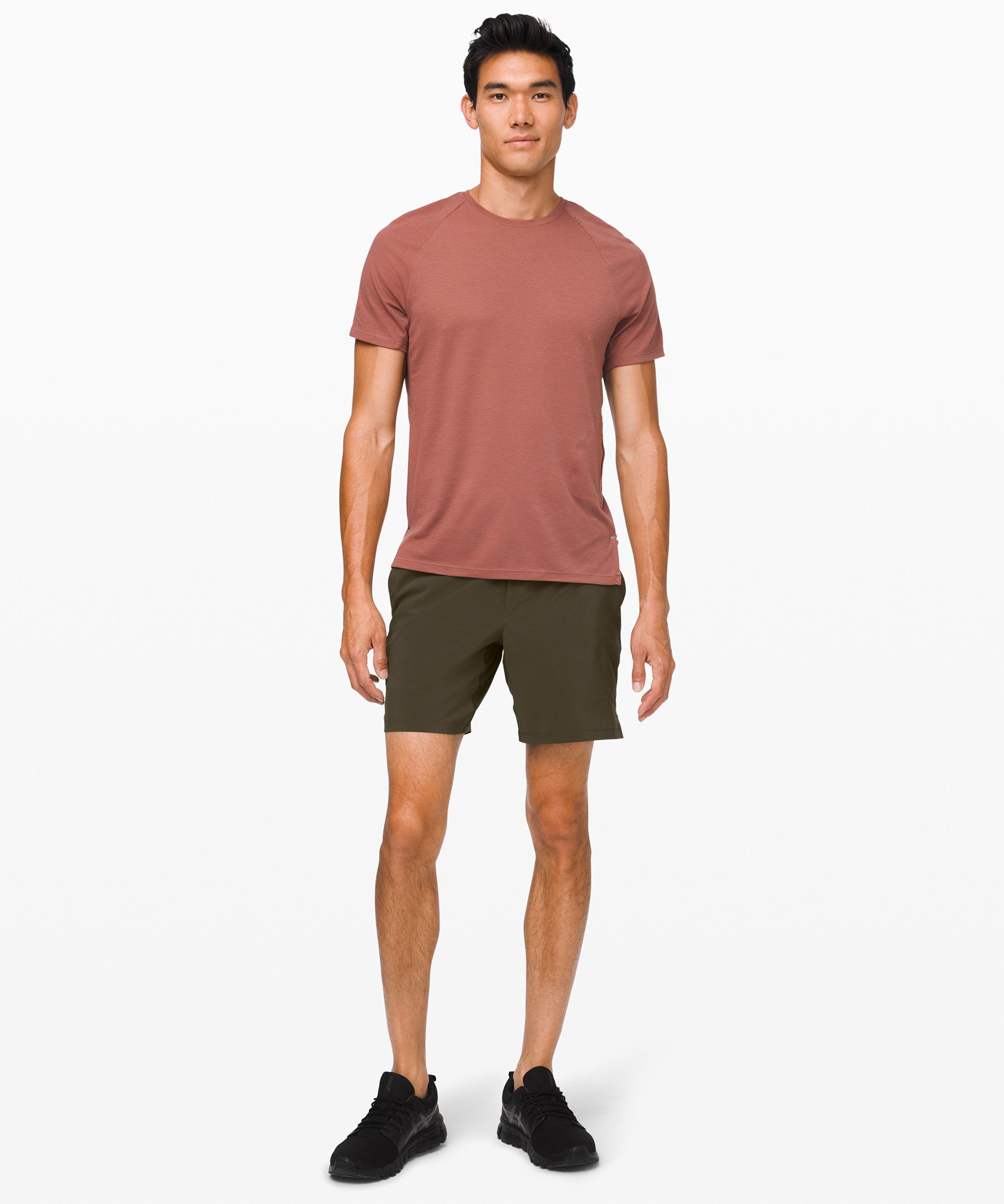 Lululemon T.H.E. Short 7 Mesh *Linerless - Variegated Mesh Camo Max Dark  Olive - lulu fanatics